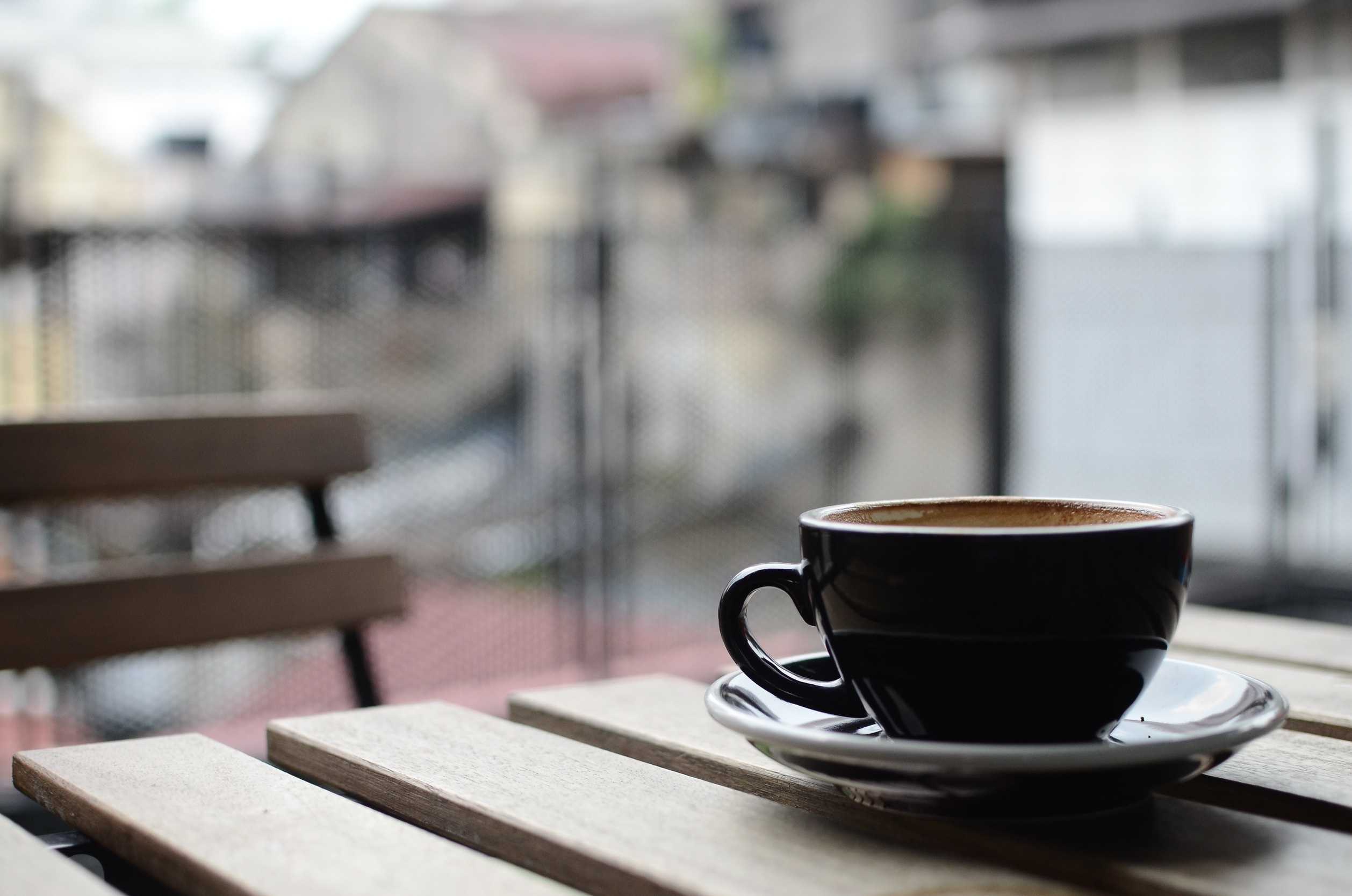 Coffee at a cafe in Miami, Florida