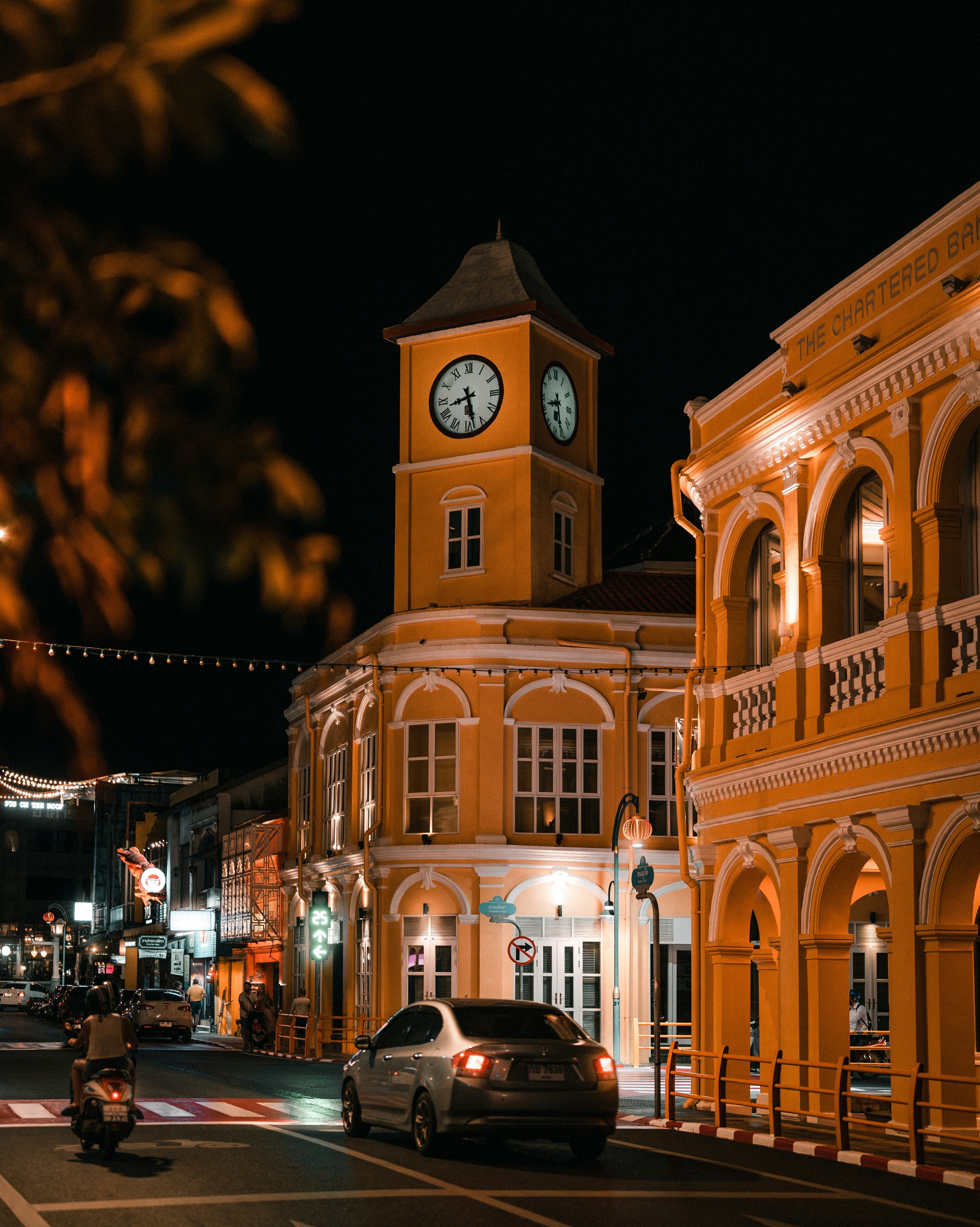 Phuket Old Town at night