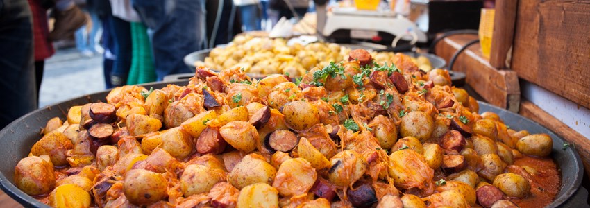 Prague Street Food - Steamed Meat and Vegetables, Czech republic
