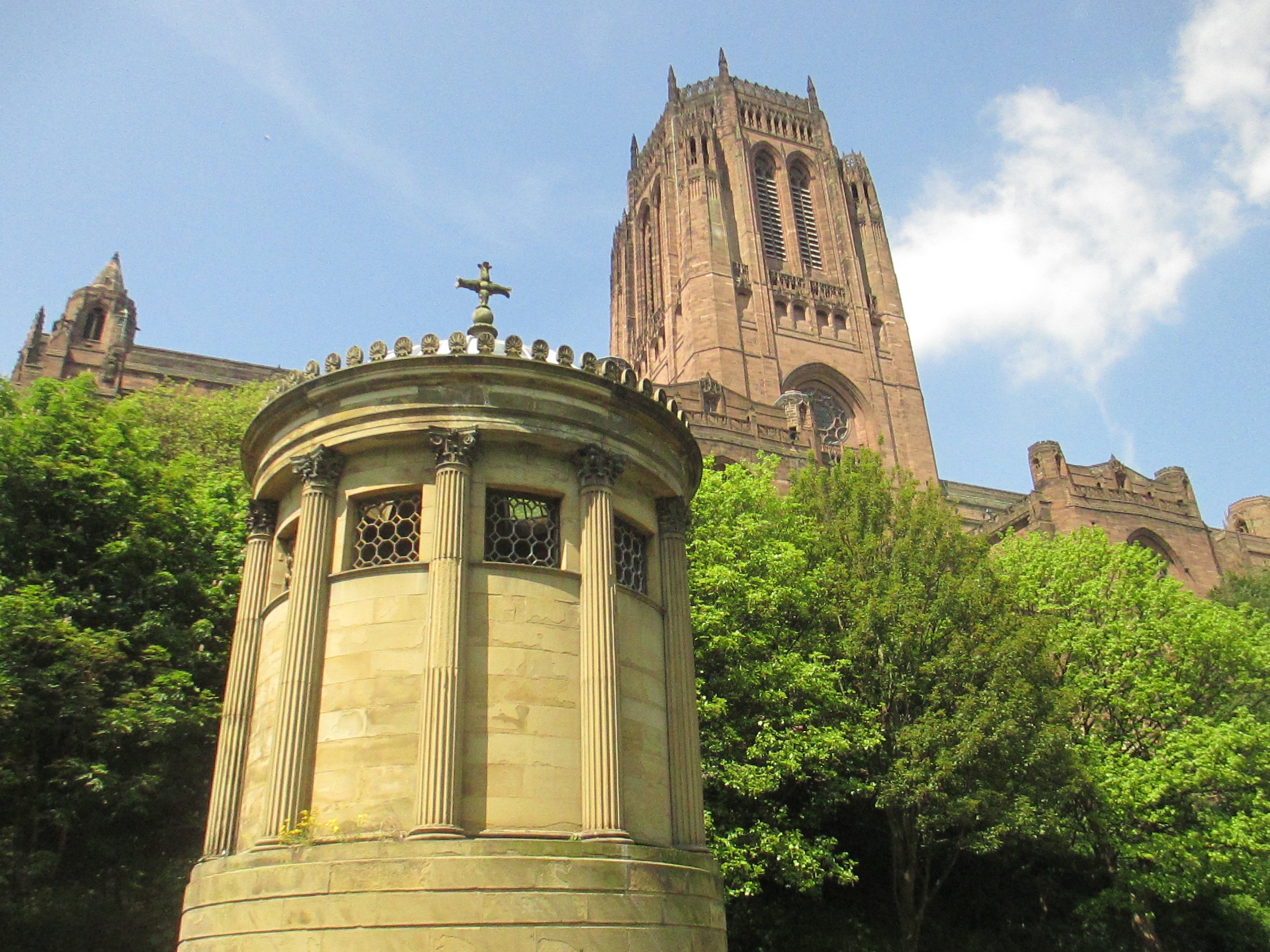 Liverpool Cathedral and Hukisson memorial