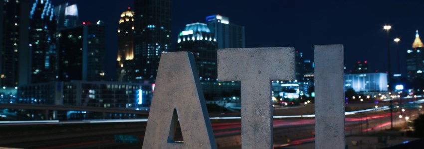 ATL sign at night - Atlanta, Georgia