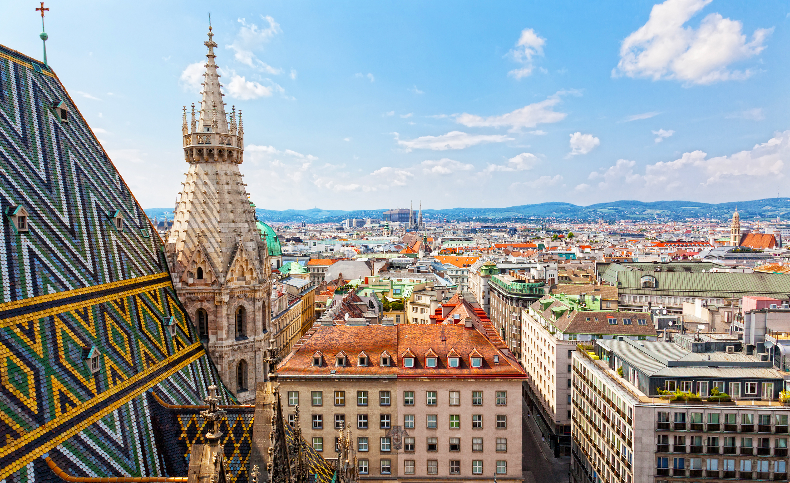 Vienna overview from cathedral