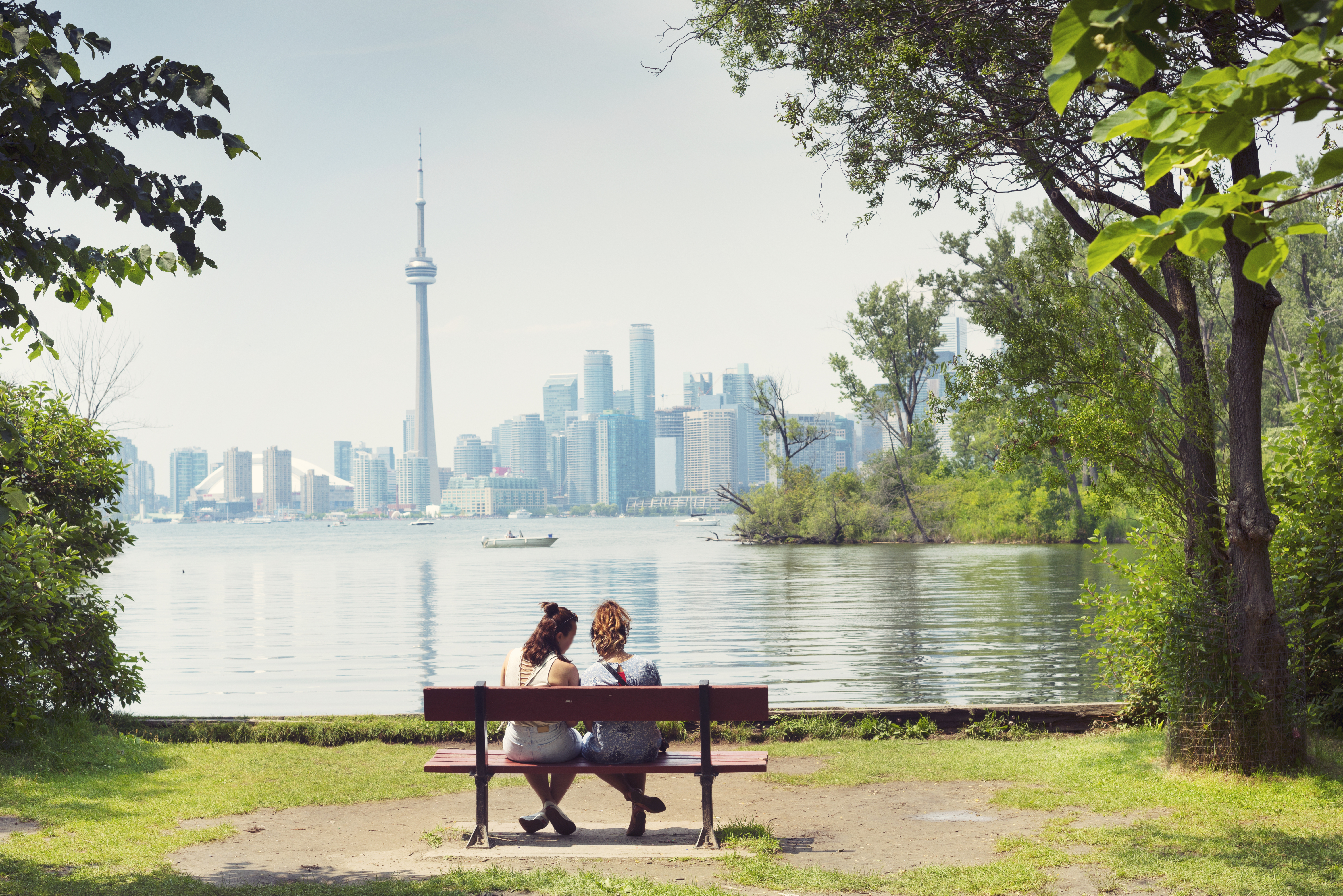 People in park in Toronto