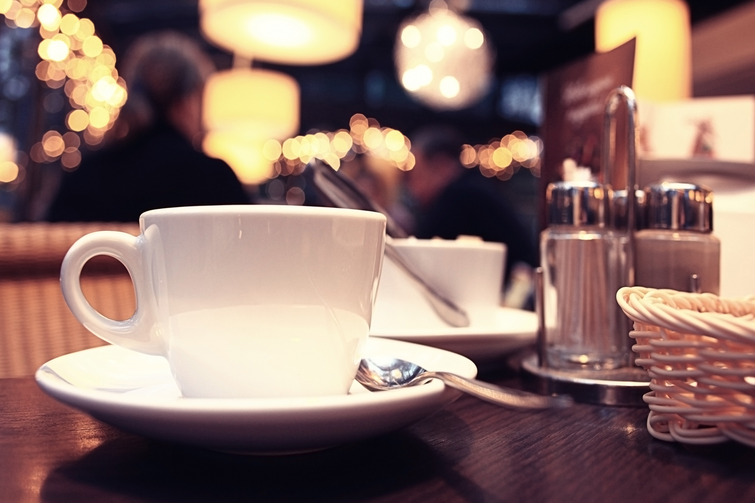 cup and teapot in cafe interior coffee tea utensils