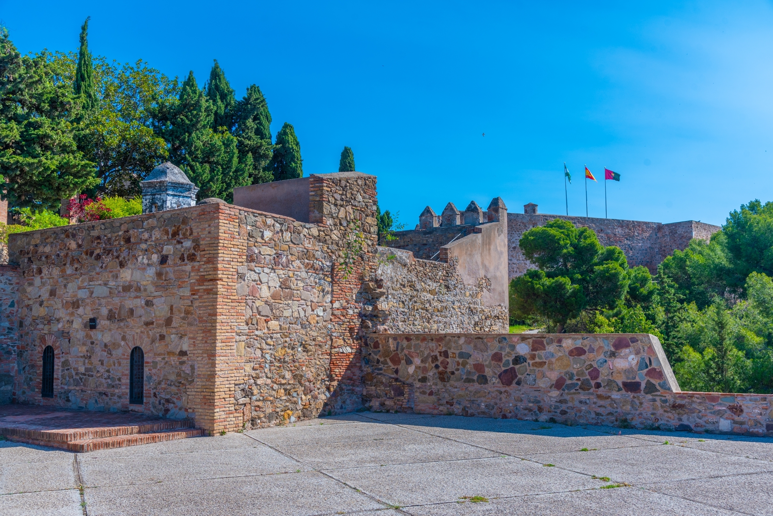 Gibralfaro castle in the Spanish town Malaga
