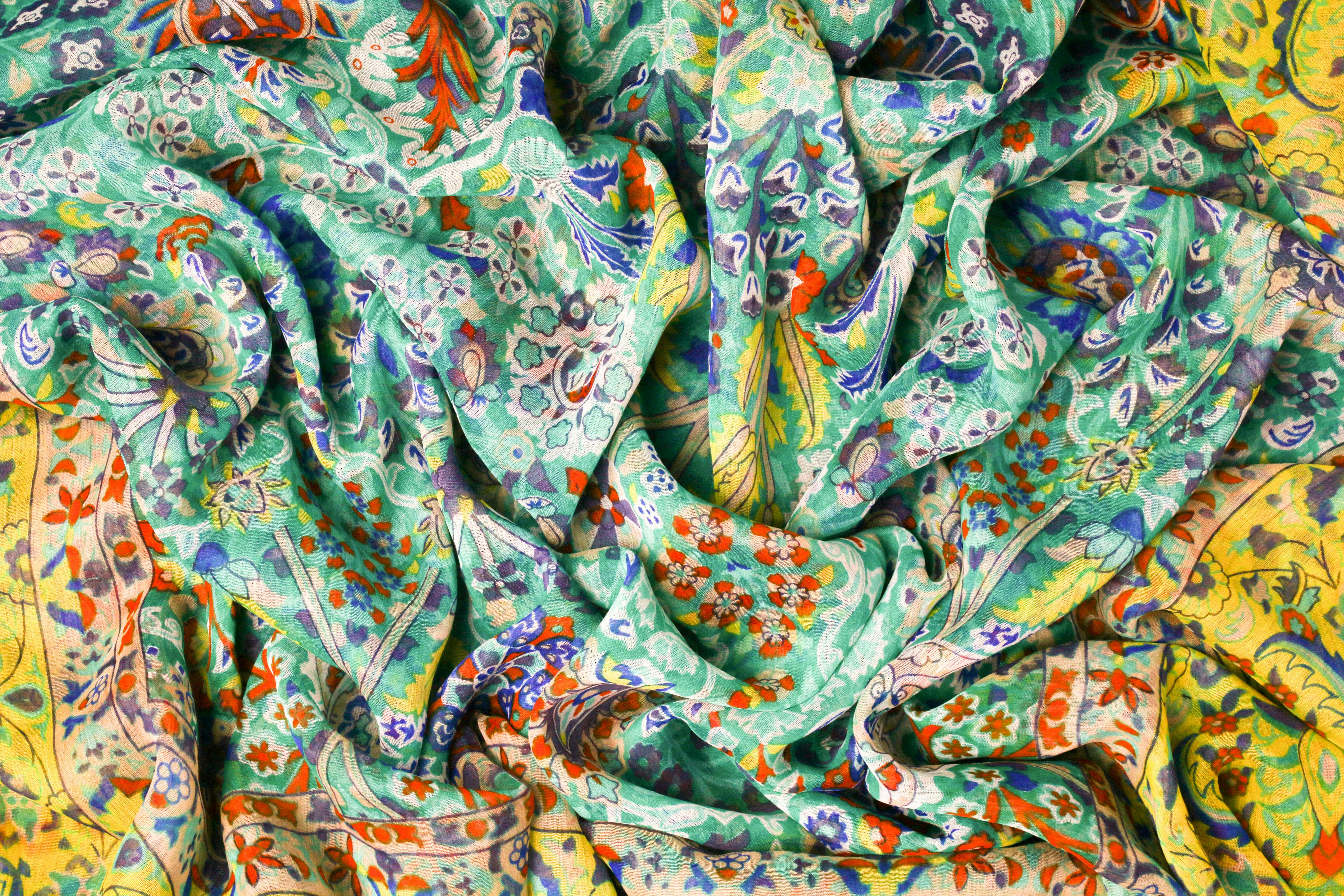 batik, Indonesian floral design textile