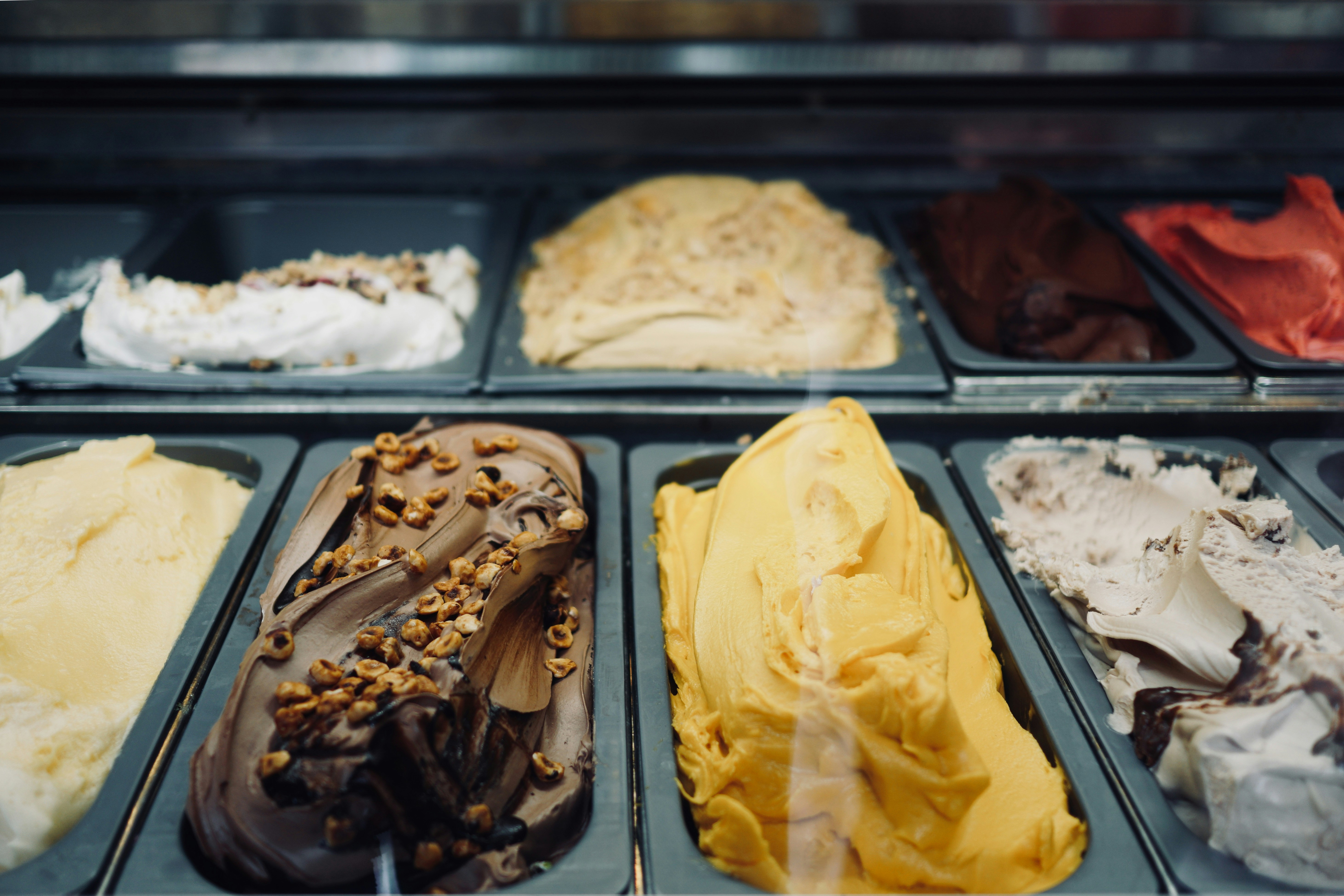 ice cream selection