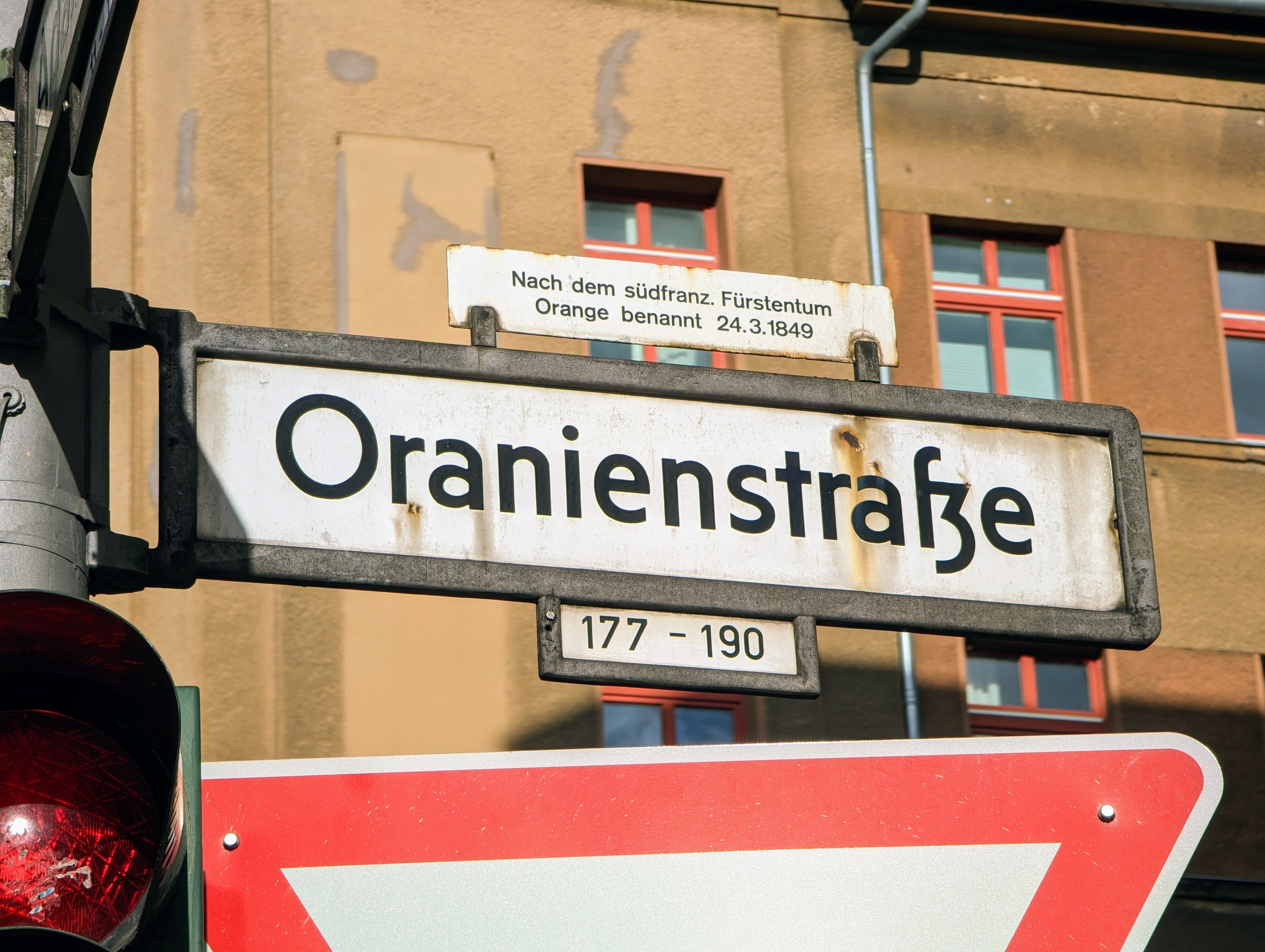 Oranienstrasse street sign in Berlin Kreuzberg