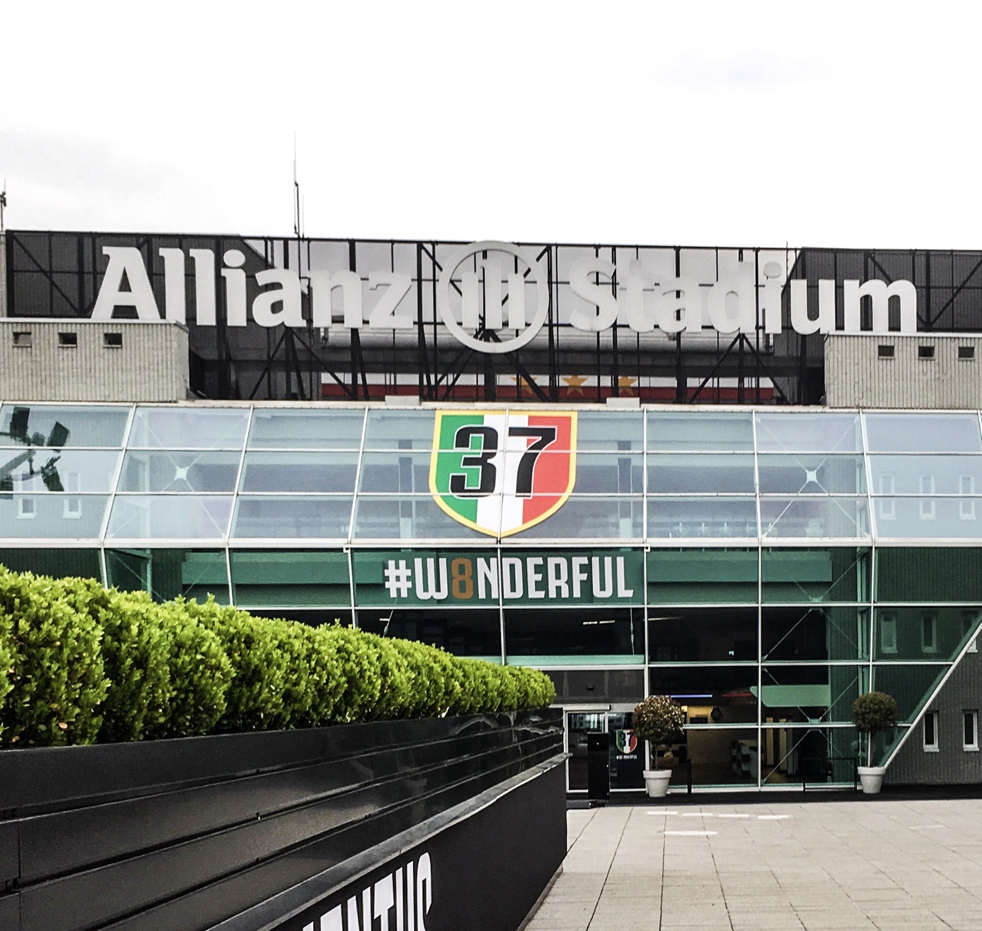 entrance to Juventus/Alilianz Stadium