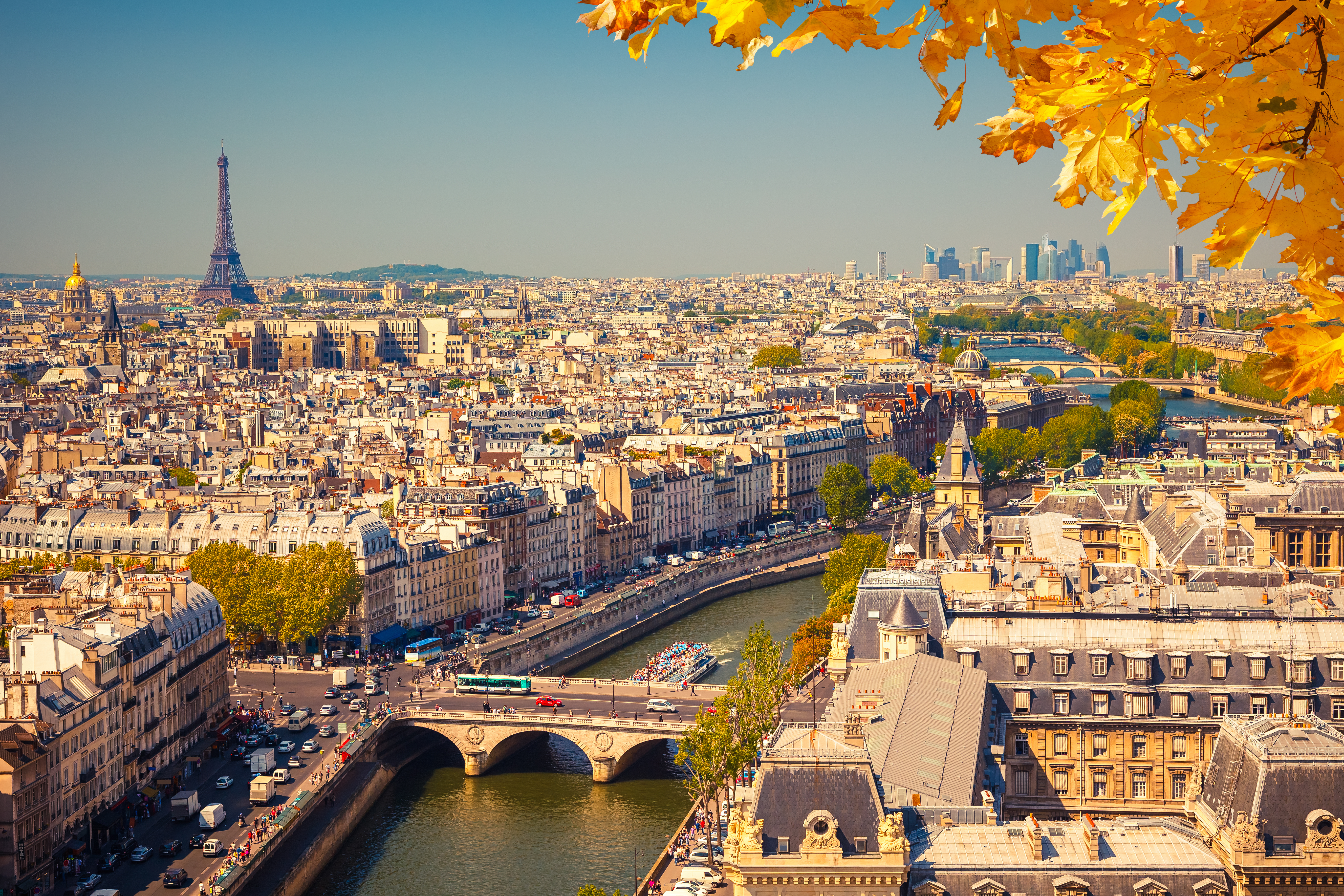 Aerial view of Paris, France