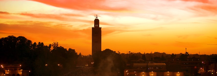 The Djemma el fna square in Marrakesh
