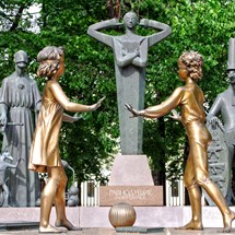 Children are the Victims of Adult Vices Sculptures