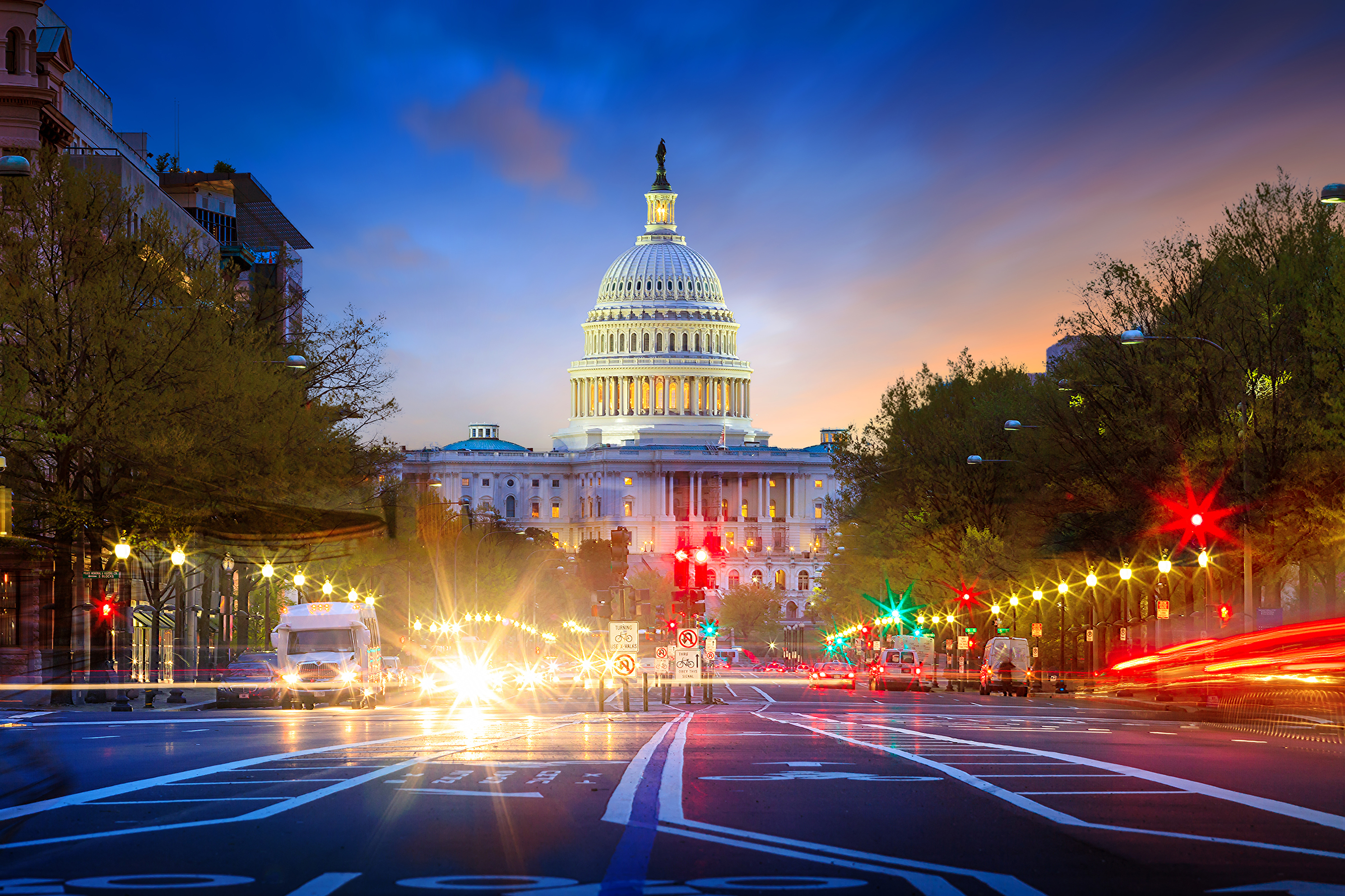 The United States Capitol building in Washington DC