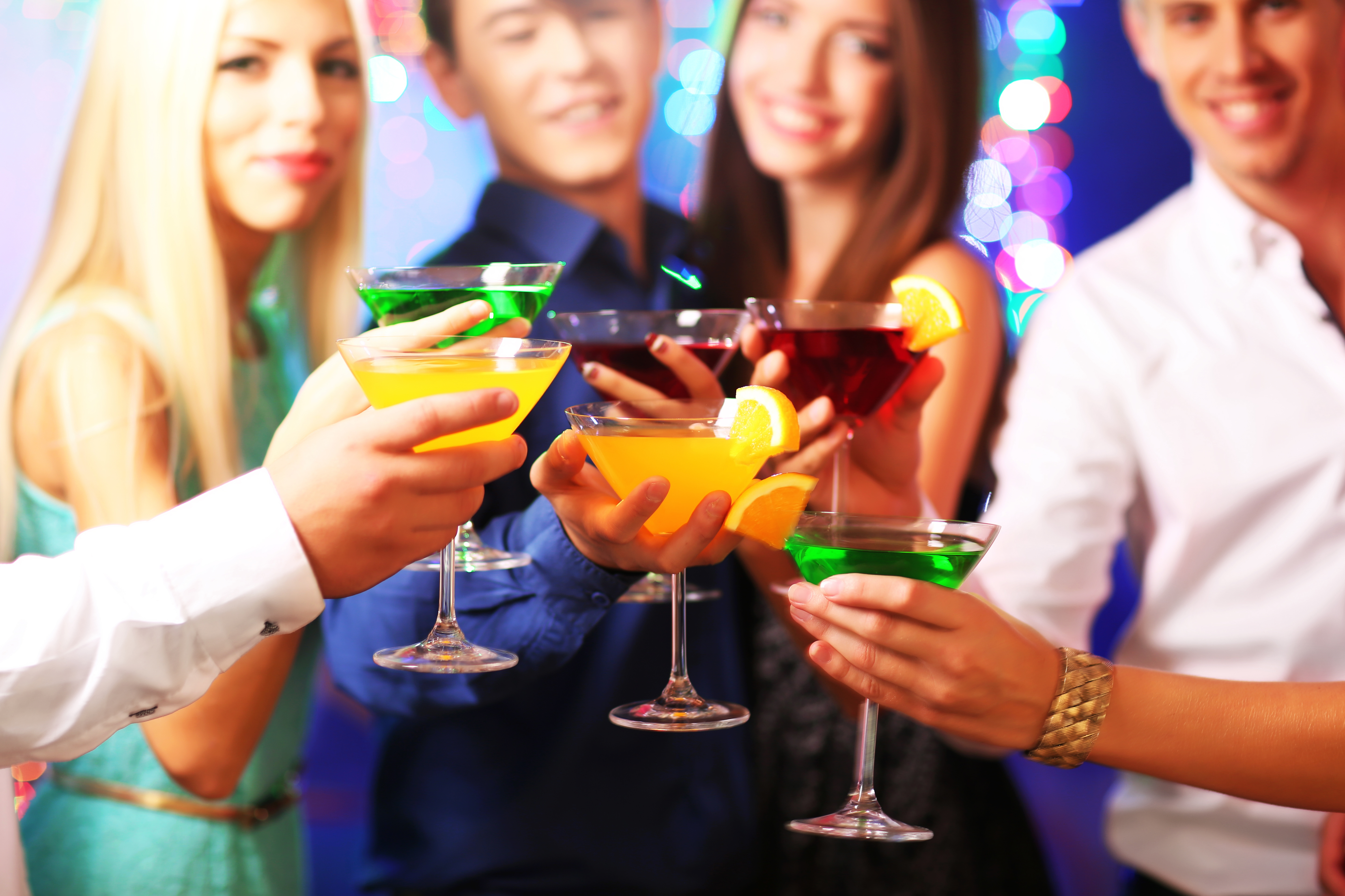 Young people dancing at party