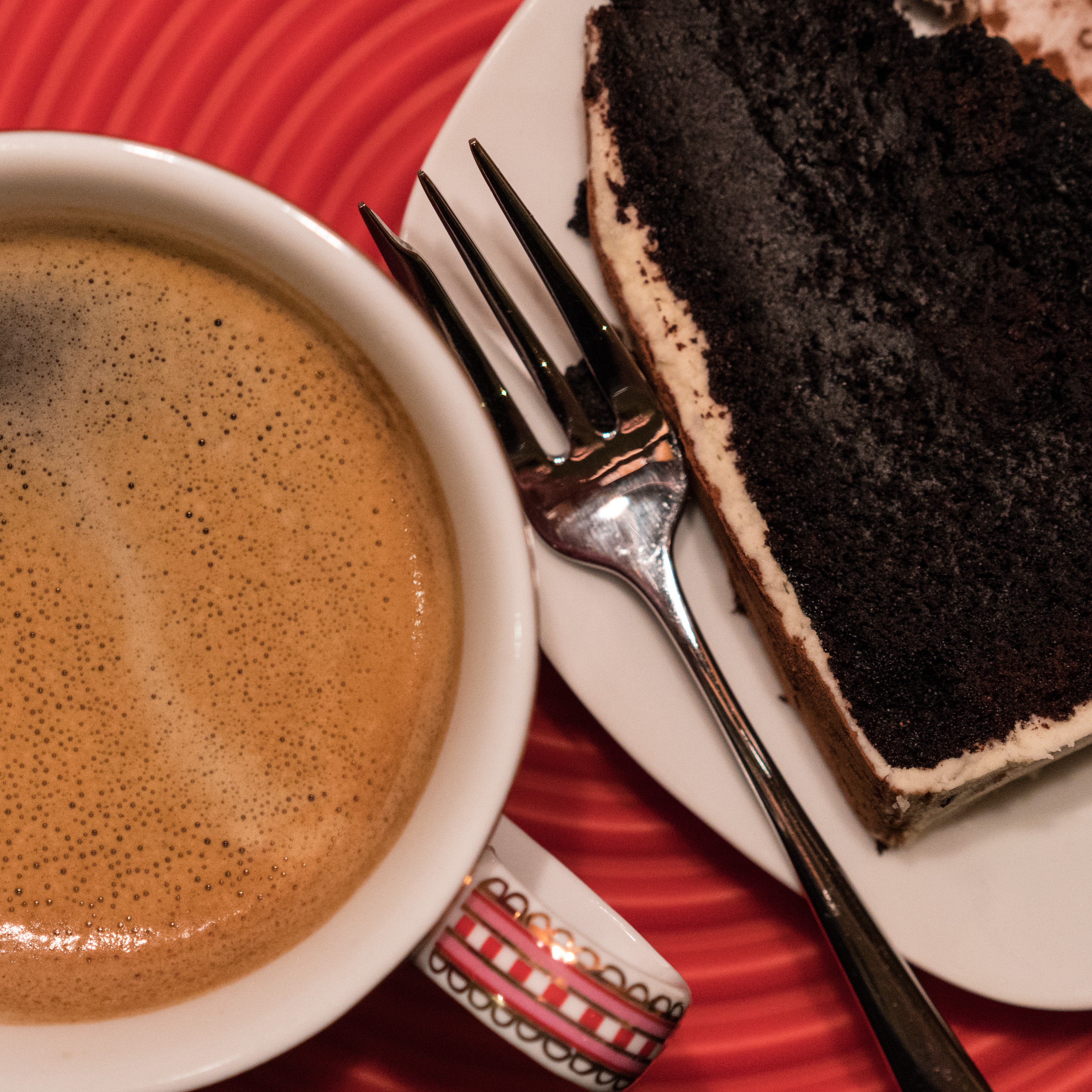 coffee and piece of cake
