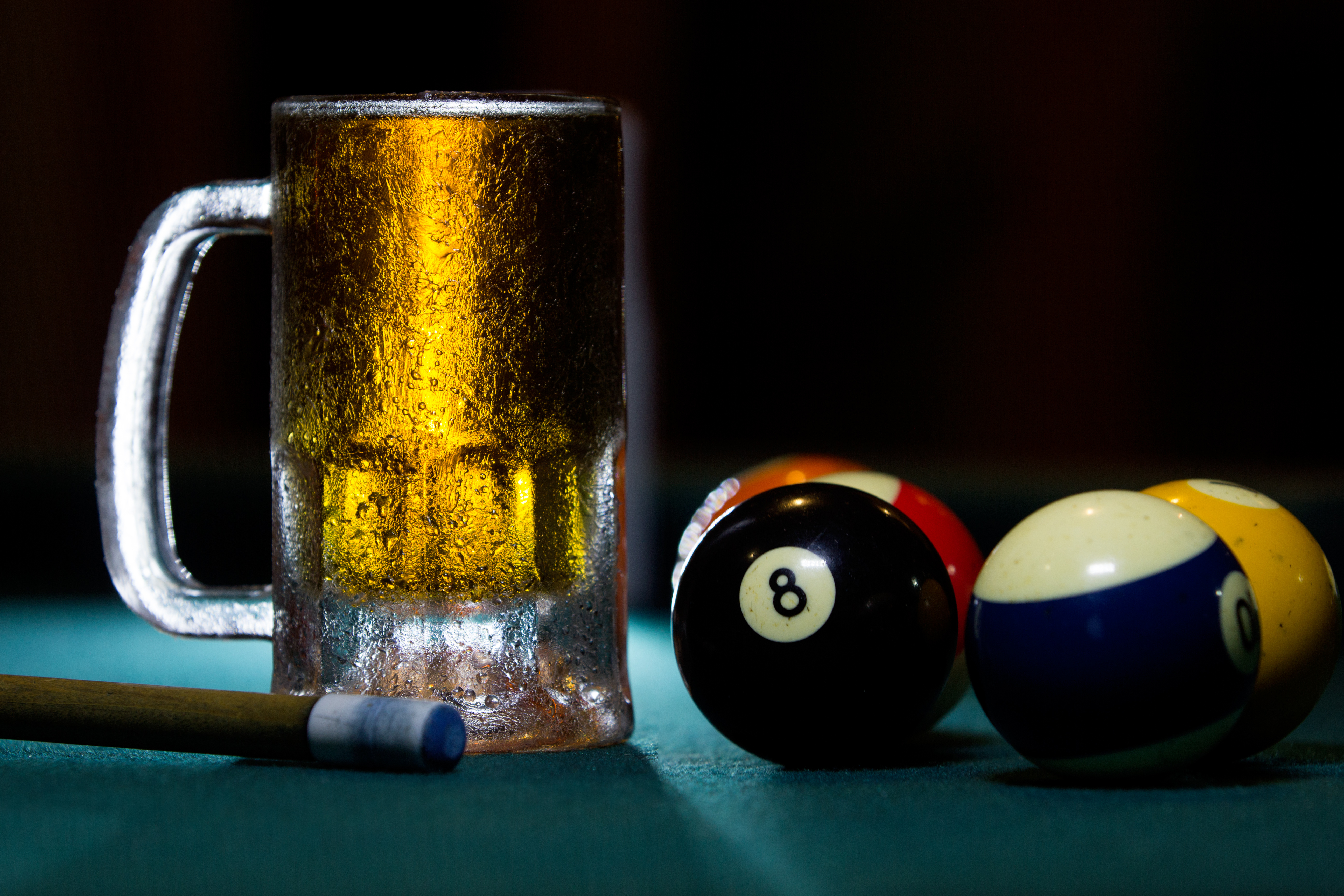 Draft beer pool table, The Waterhole, Amsterdam, the Netherlands