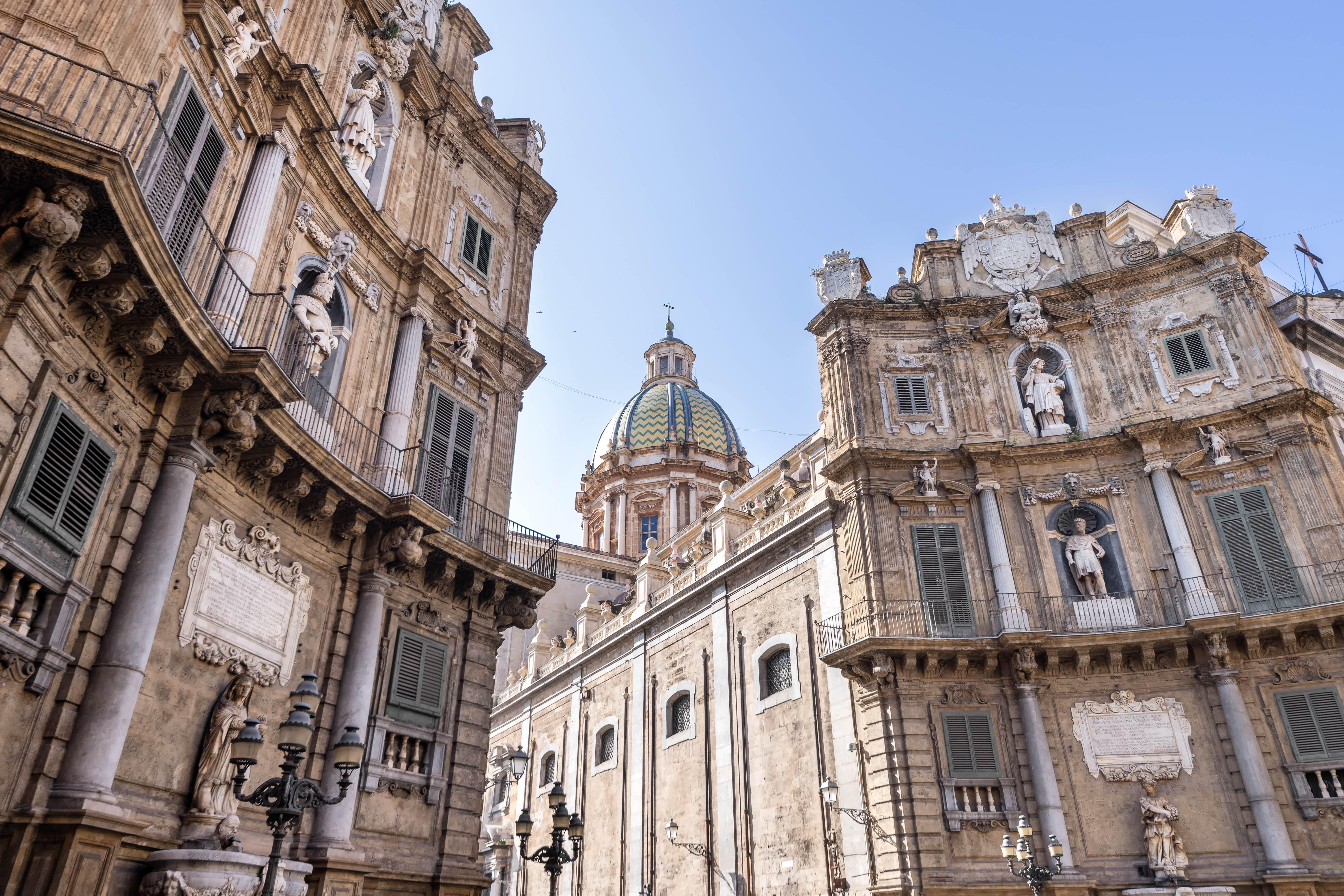 Quattro Canti Square in Palermo