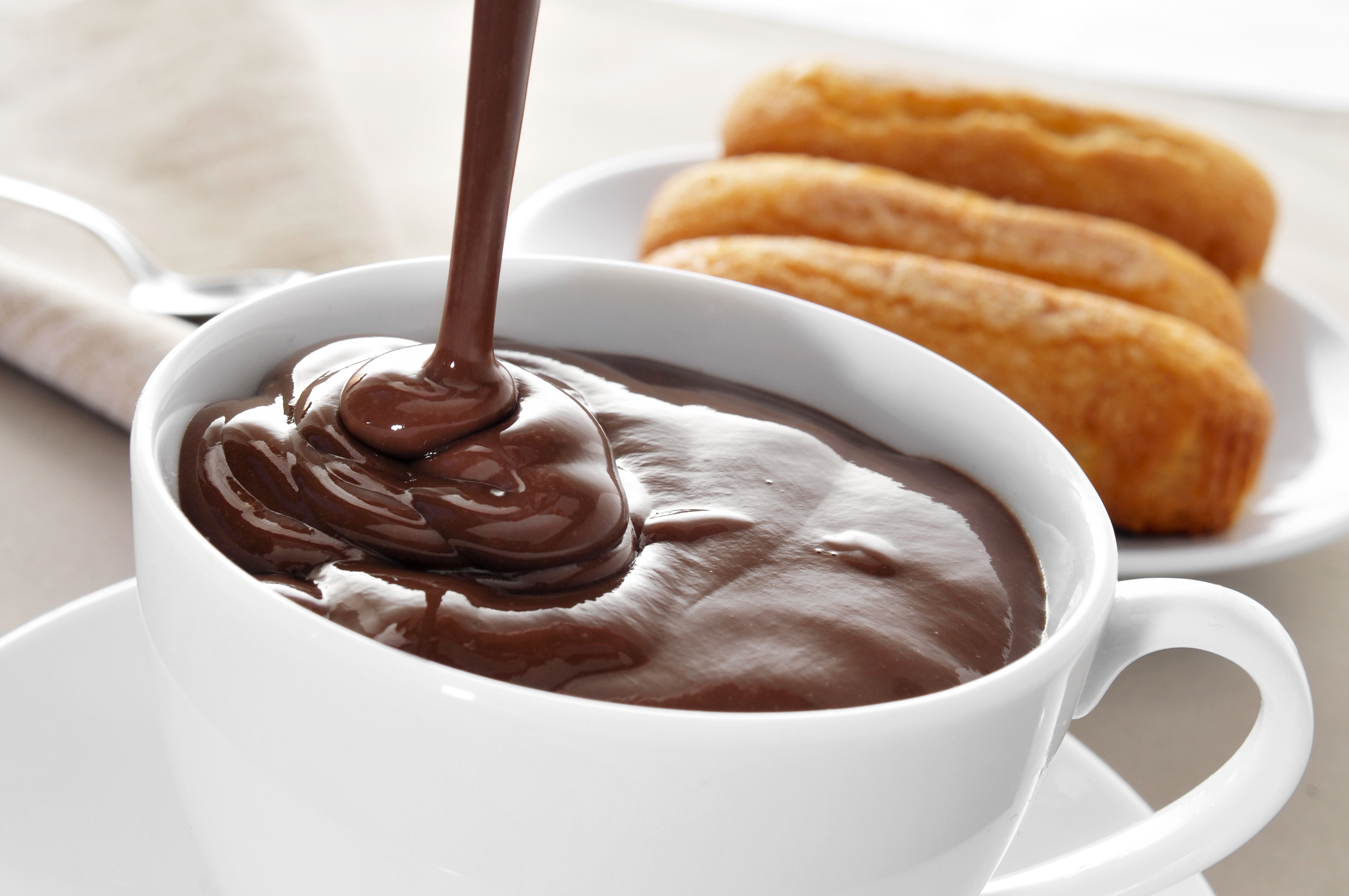 churros and hot chocolate