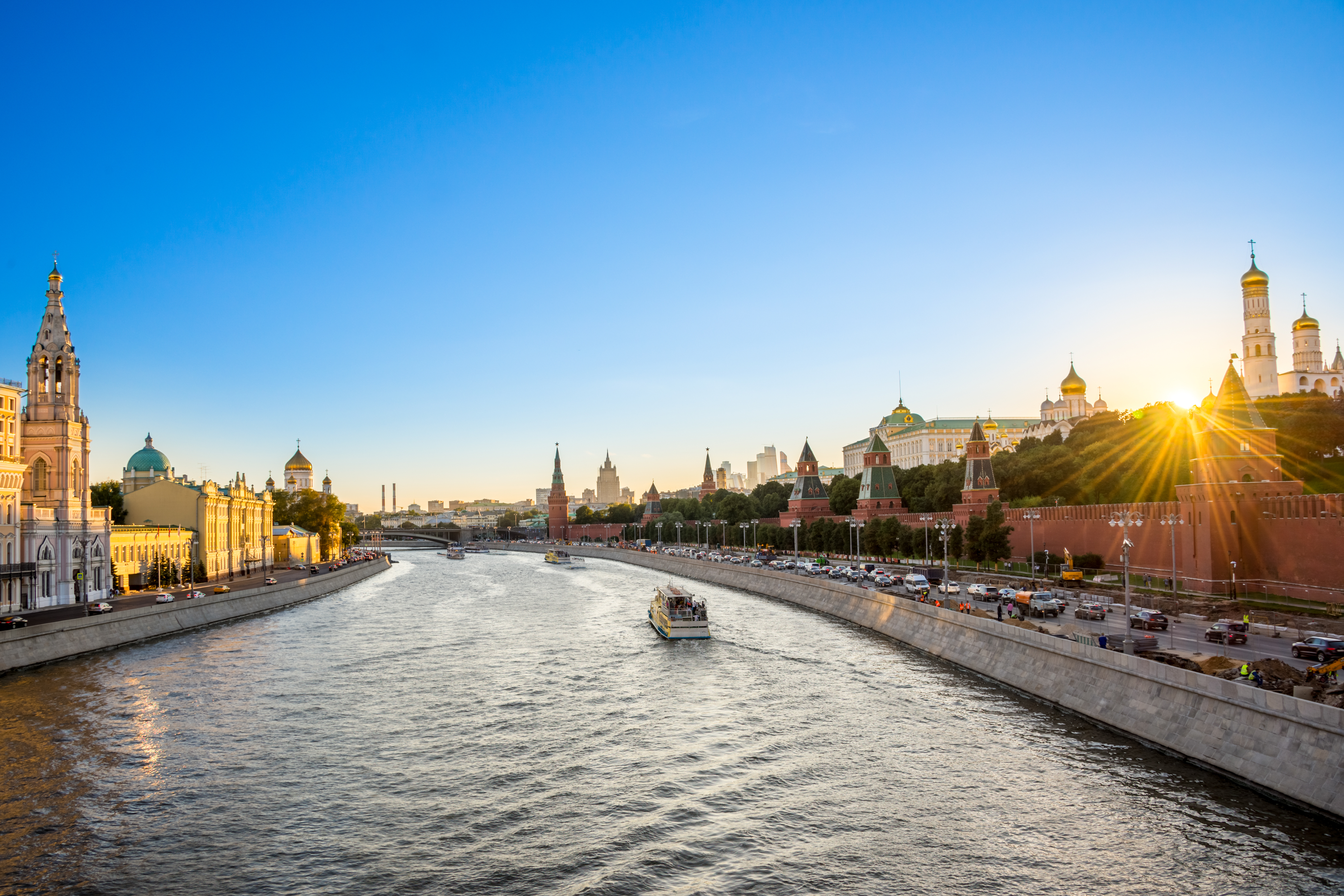 Moscow view onto river