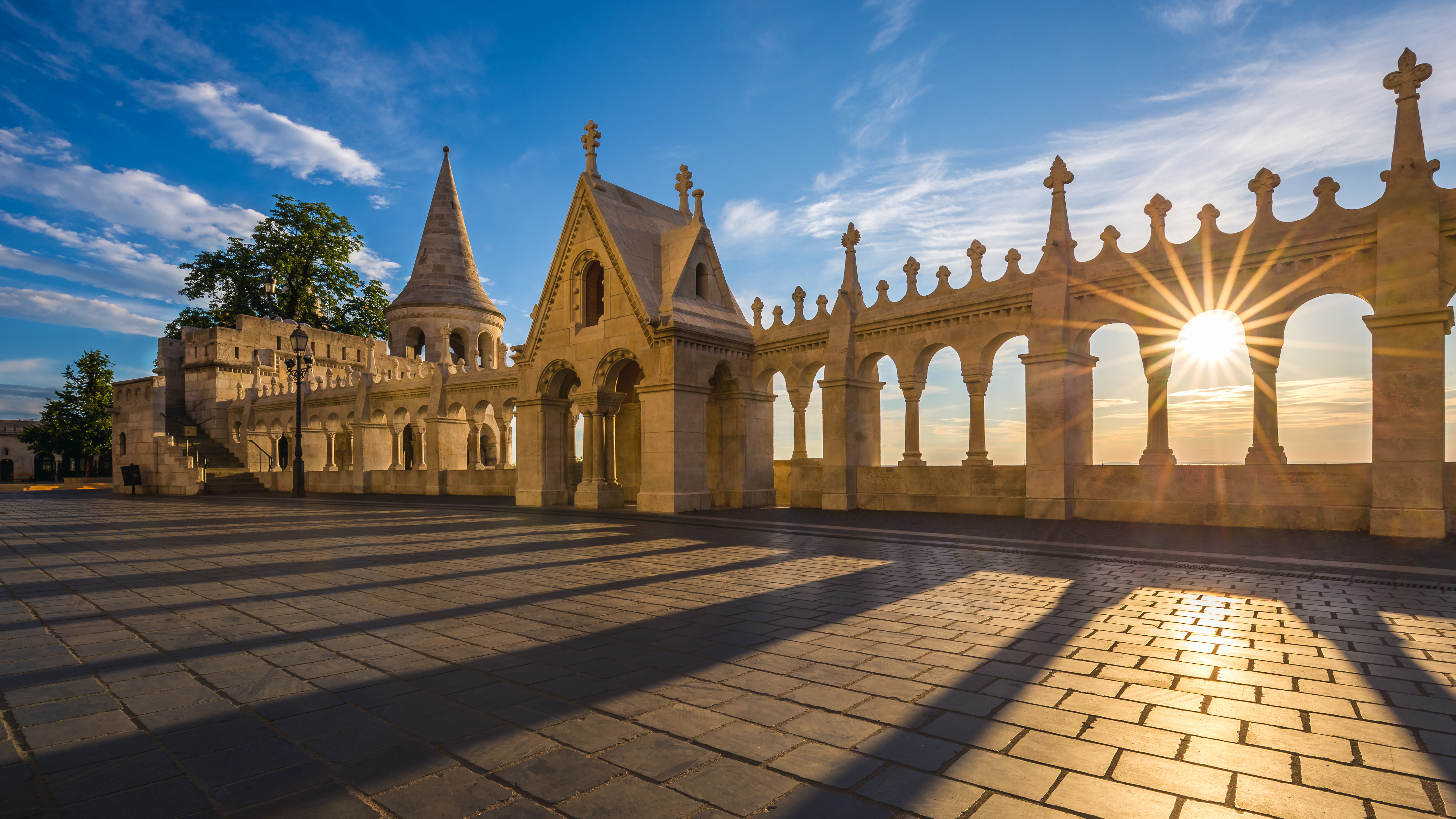 buda castle sunrise view