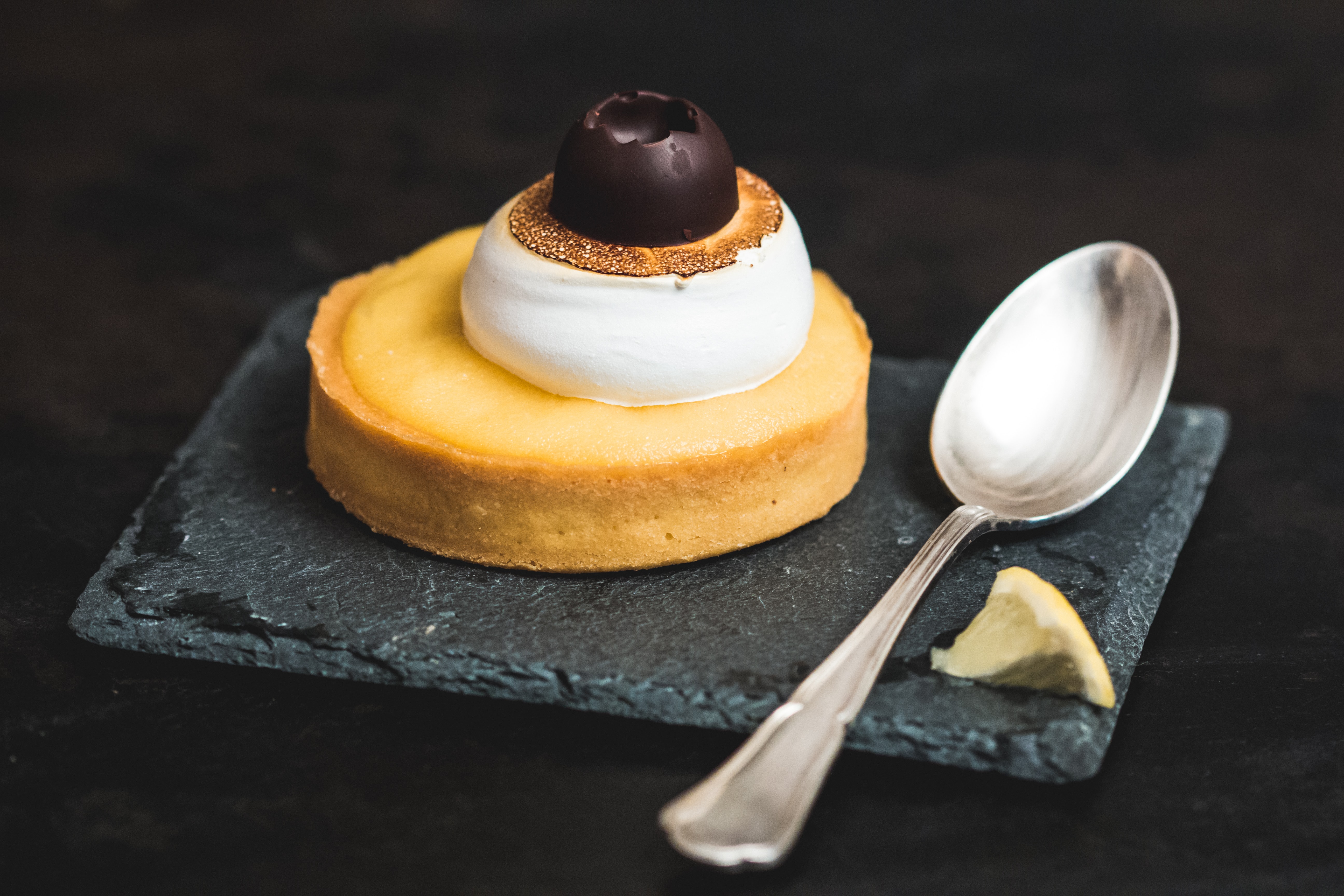cream tart with custard, Pave bakery, Milan, Italy