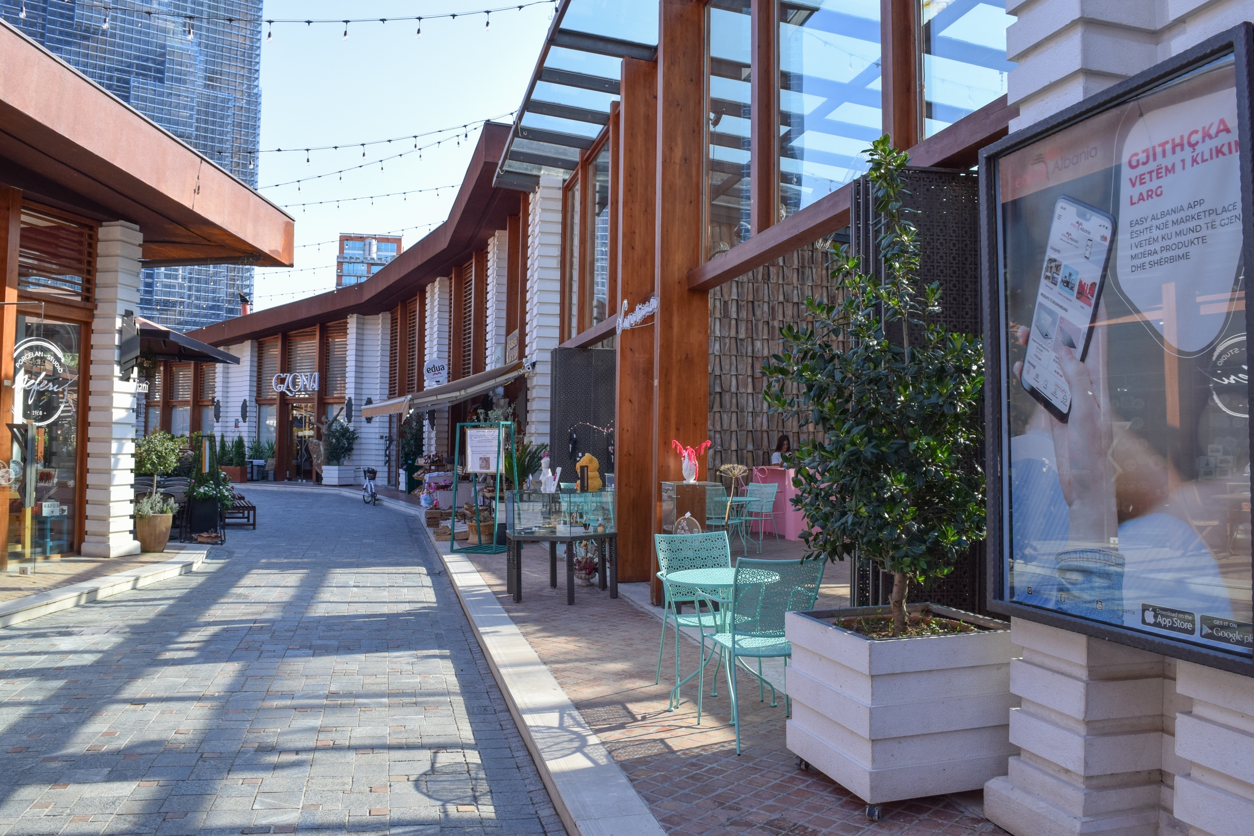 cafe at Tirana Castle