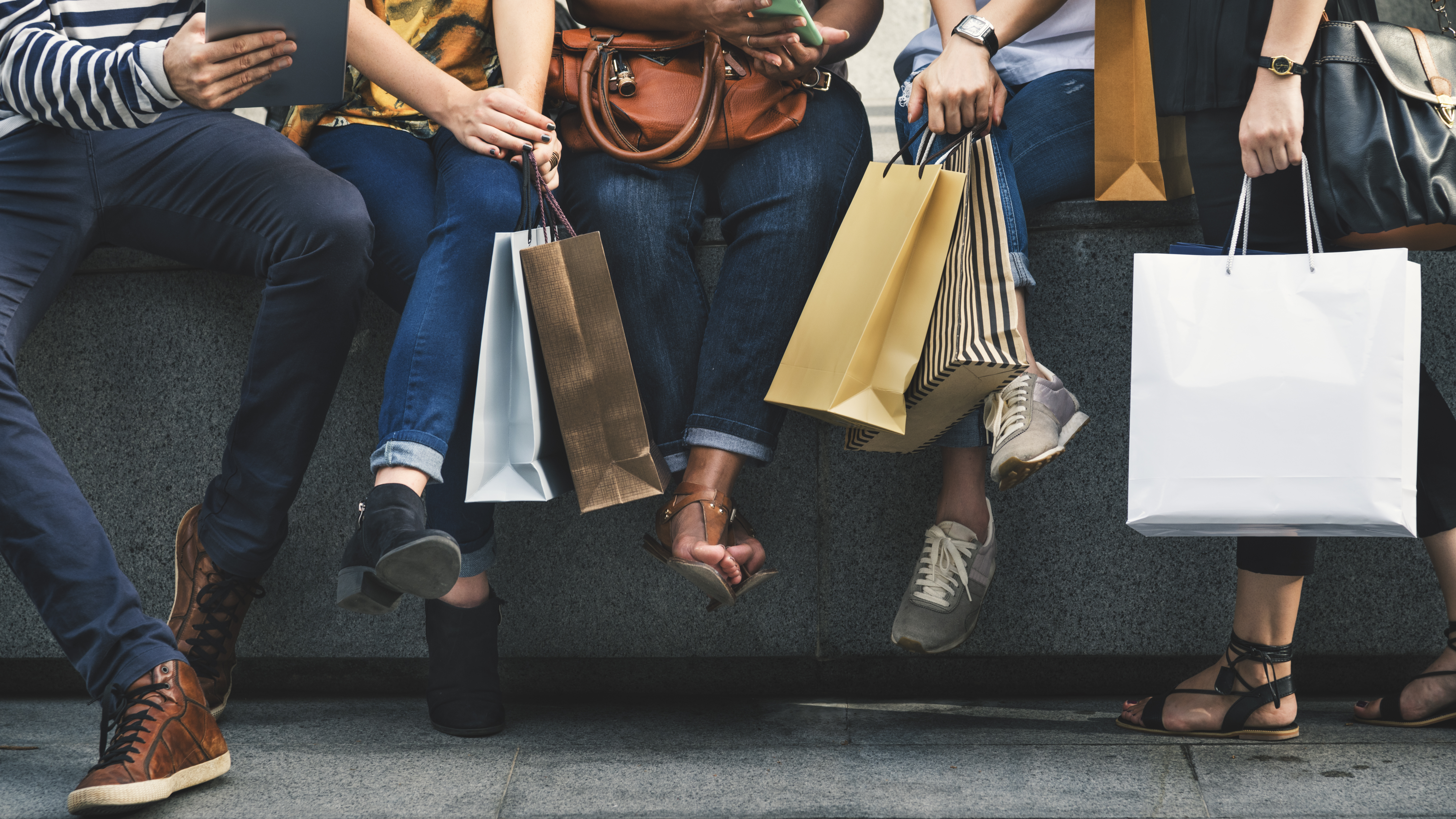 Group Of People Shopping Concept