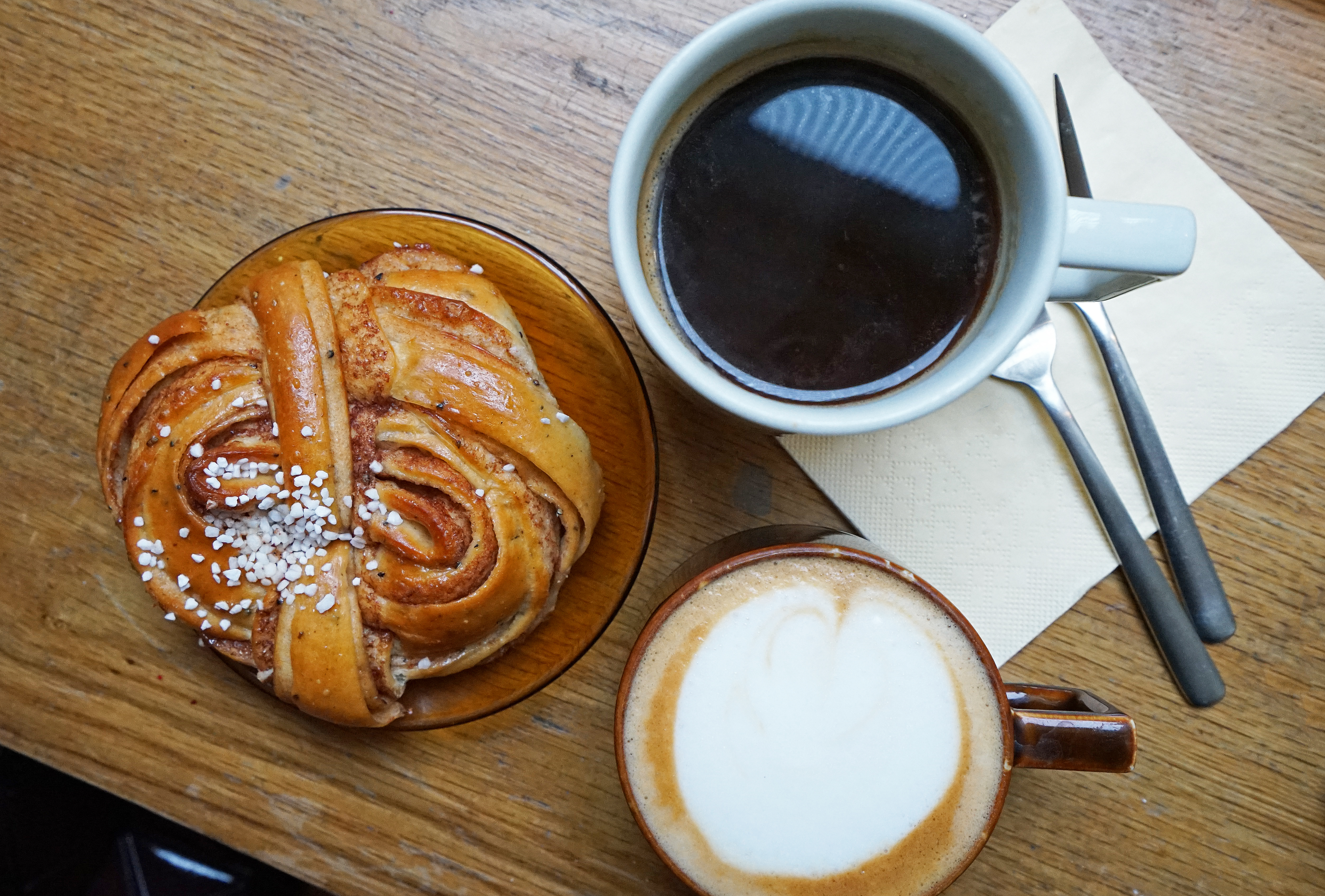 Pastry and coffee