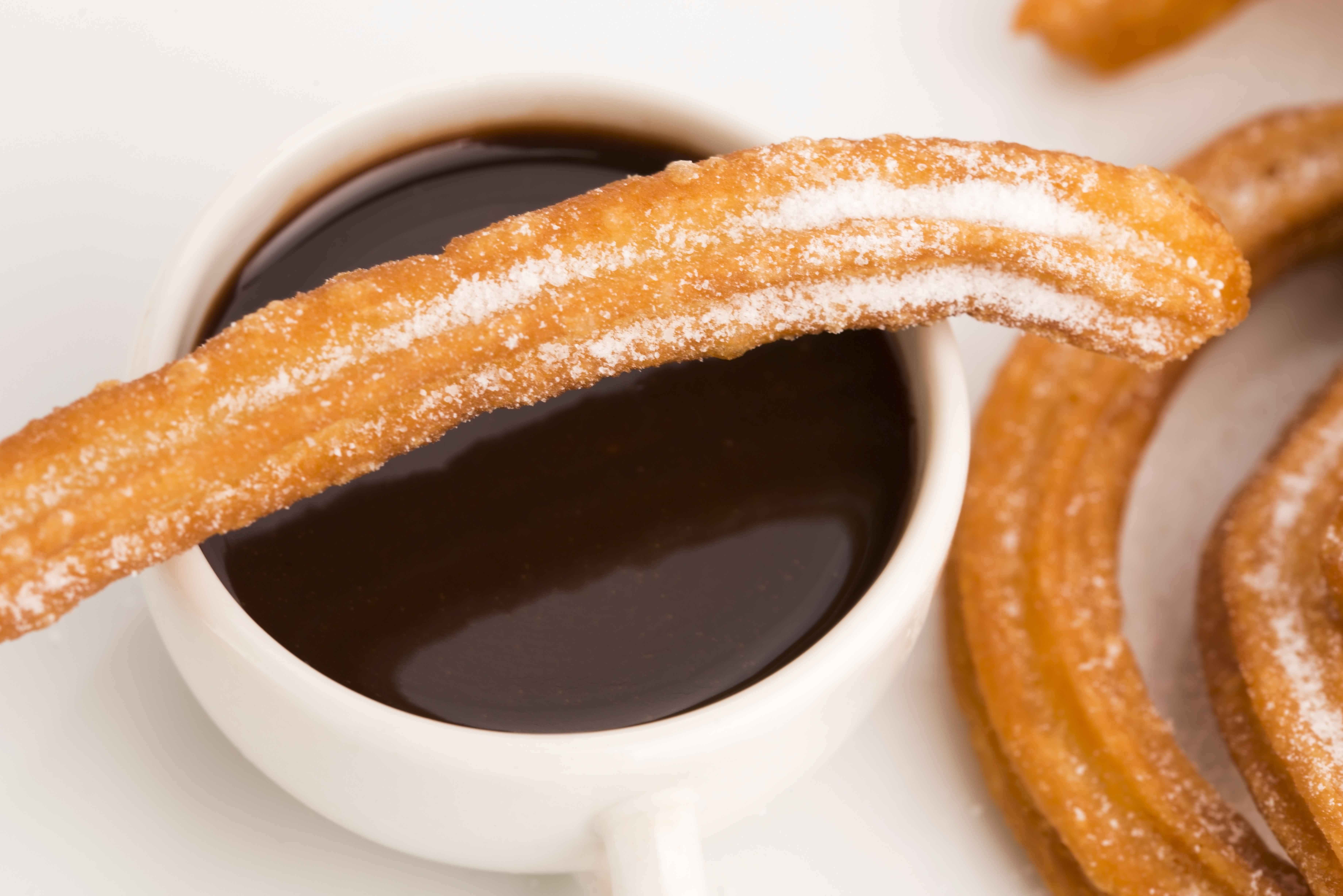 deliciuos spanish Churros with hot chocolate