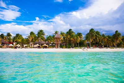 Norten beach on colorful Isla Mujeres island near Cancun in Mexico. Latin America. - Aleksandar Todorovic/Shutterstock.com