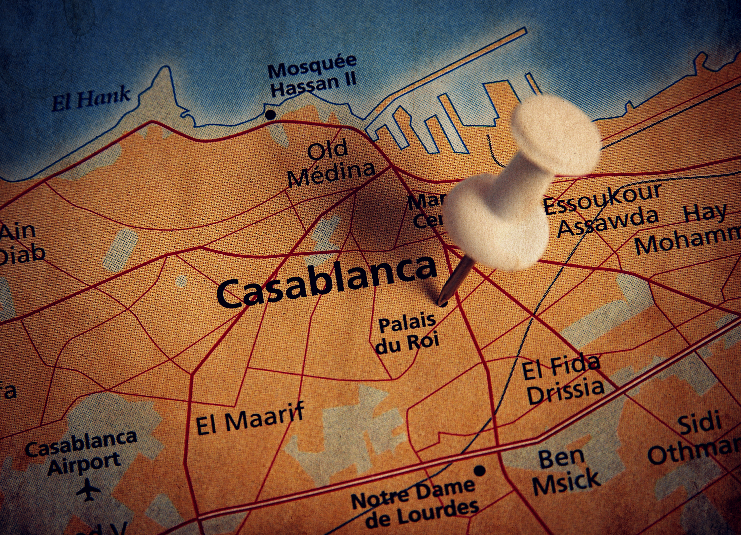 Casablanca  destination in the map