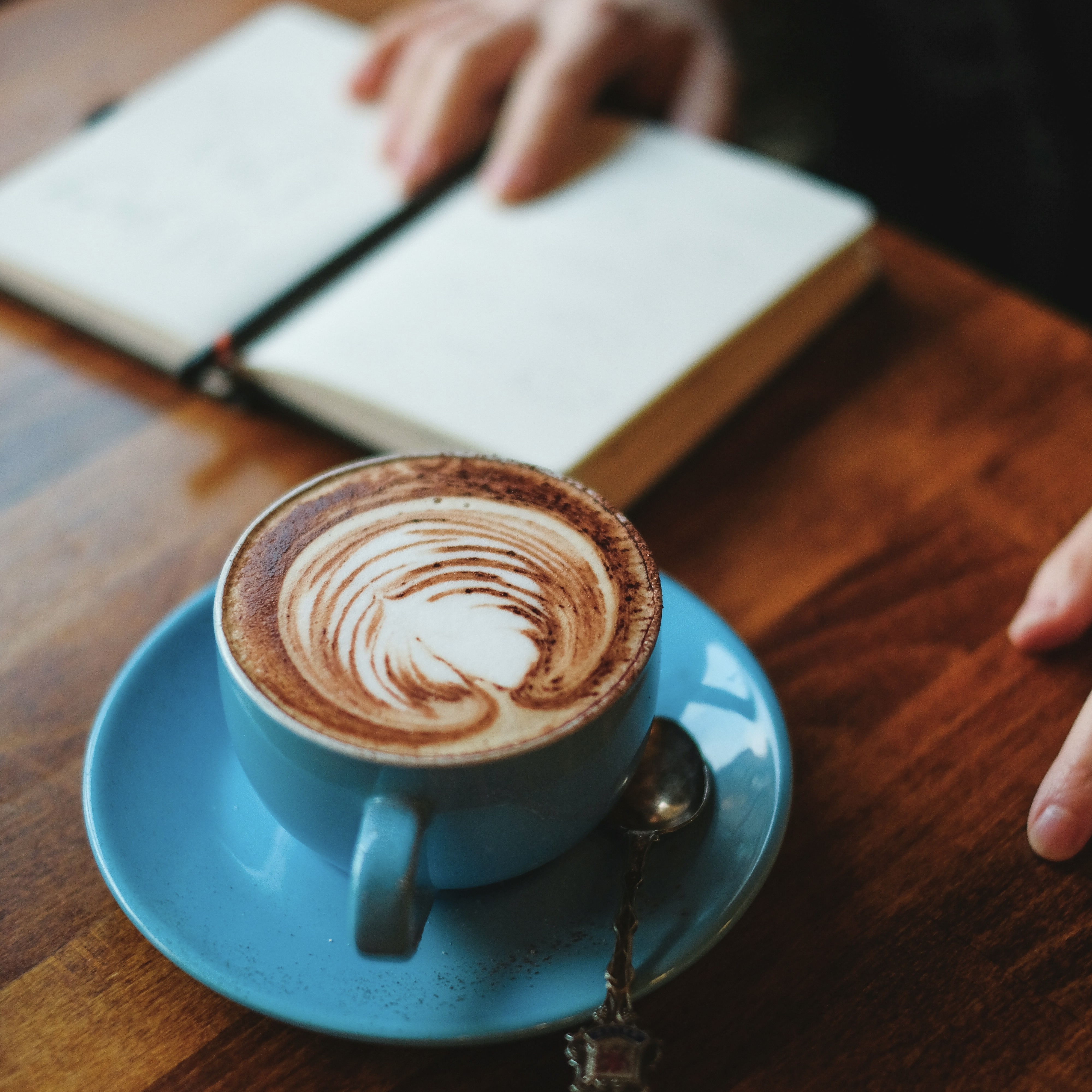 cappuccino and a book