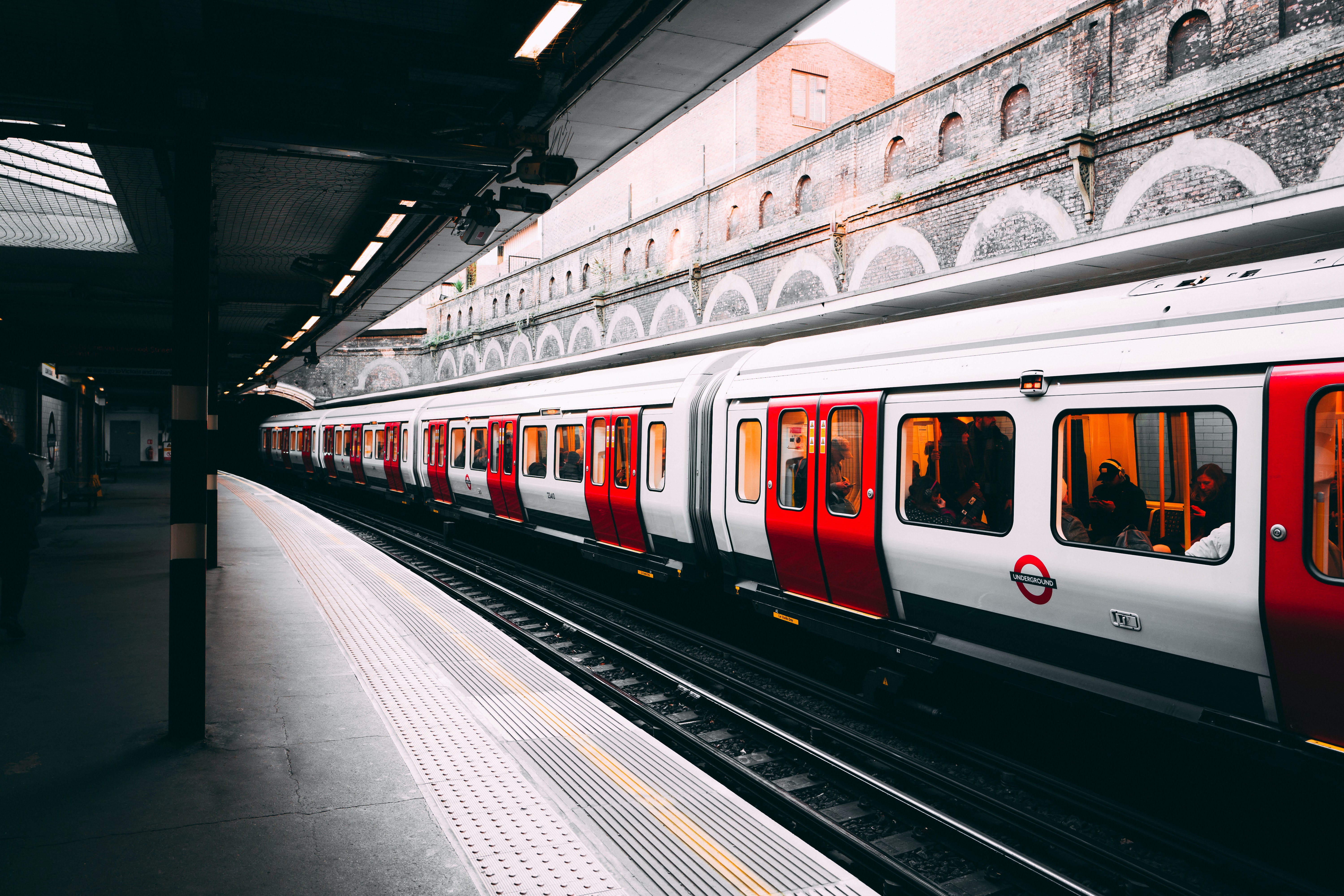 Tube station in London