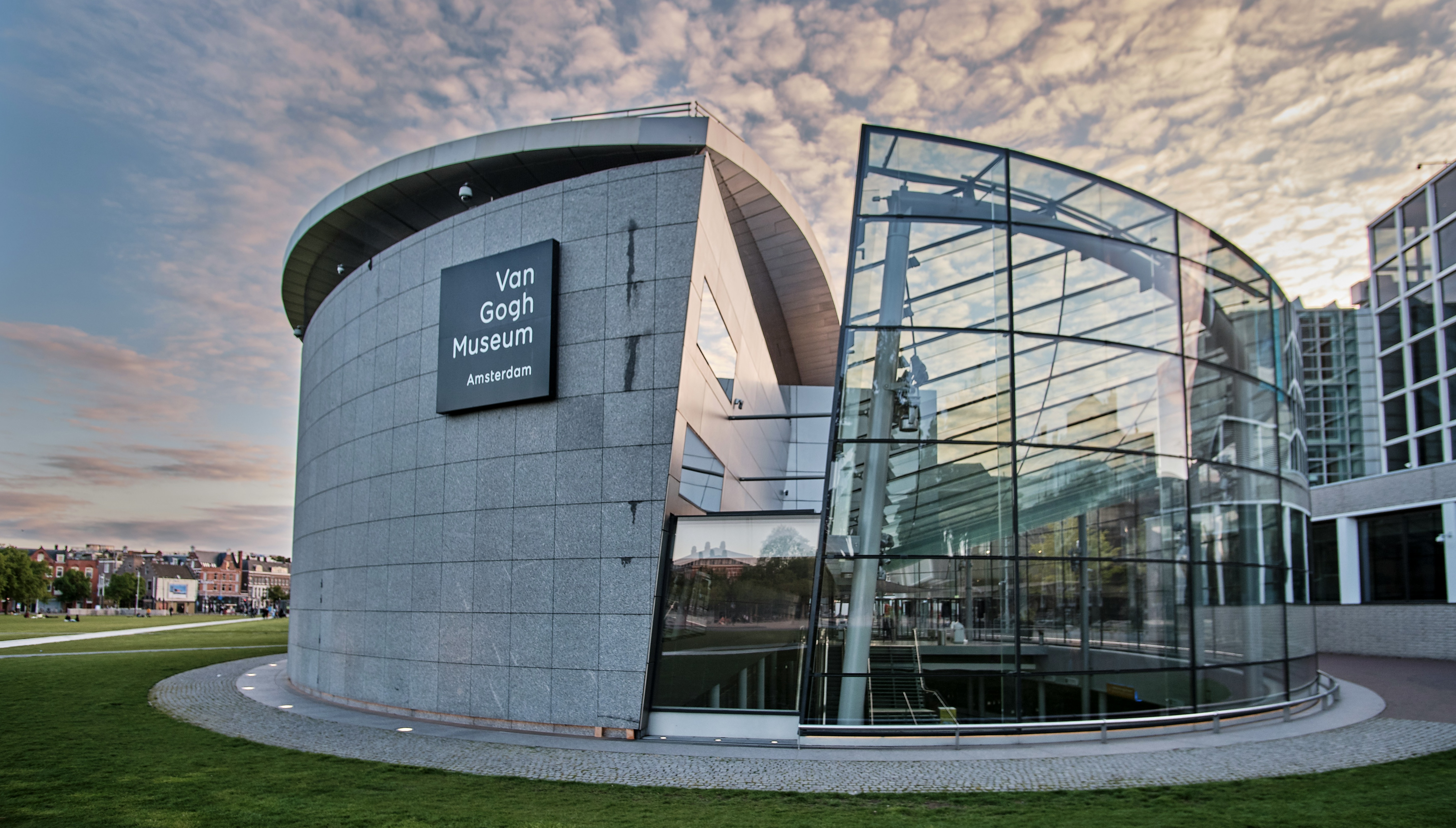 Van Gogh museum on the museum square in Amsterdam, the Netherlands