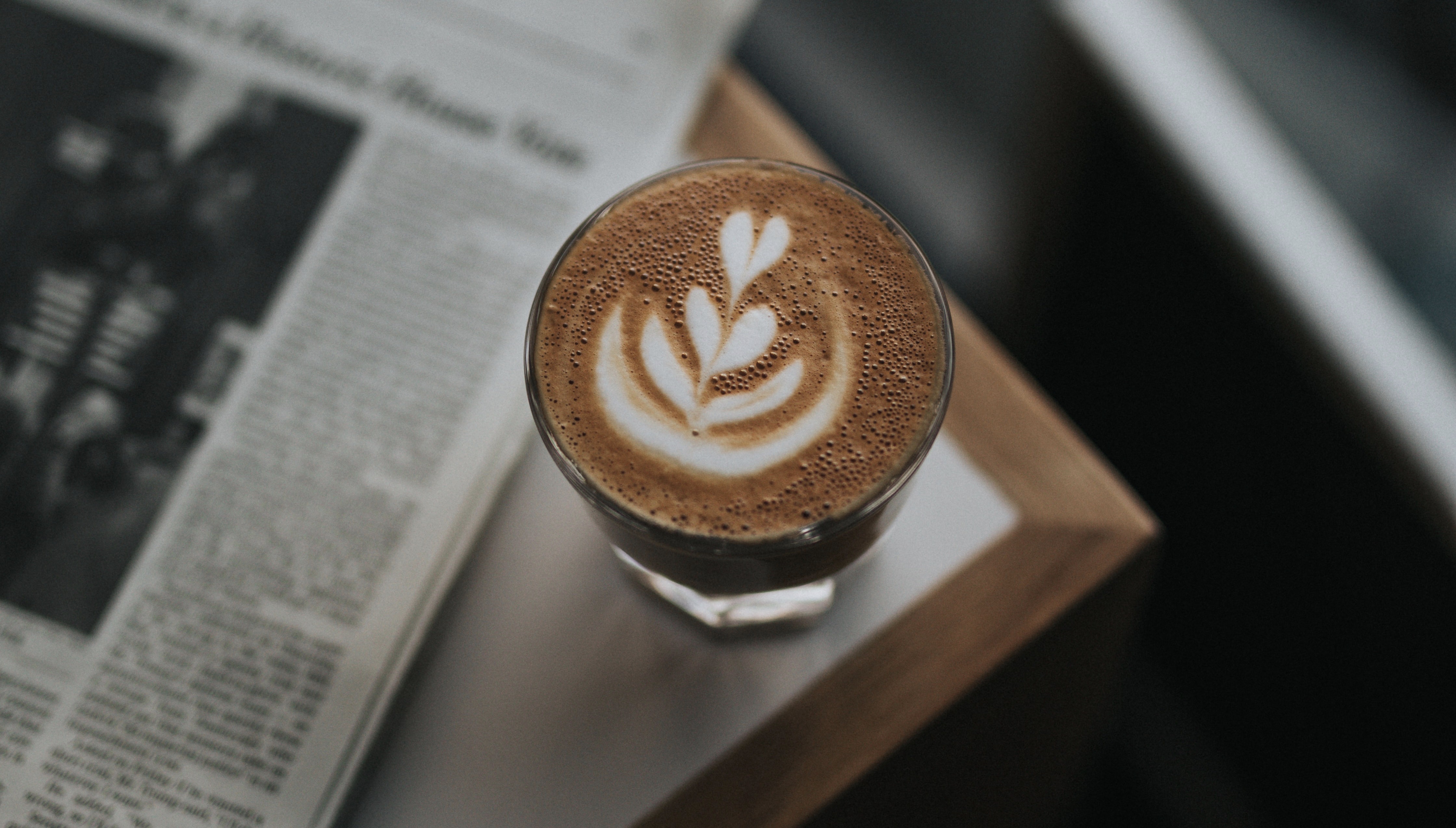 coffee and newspaper in Cafe de Jaren