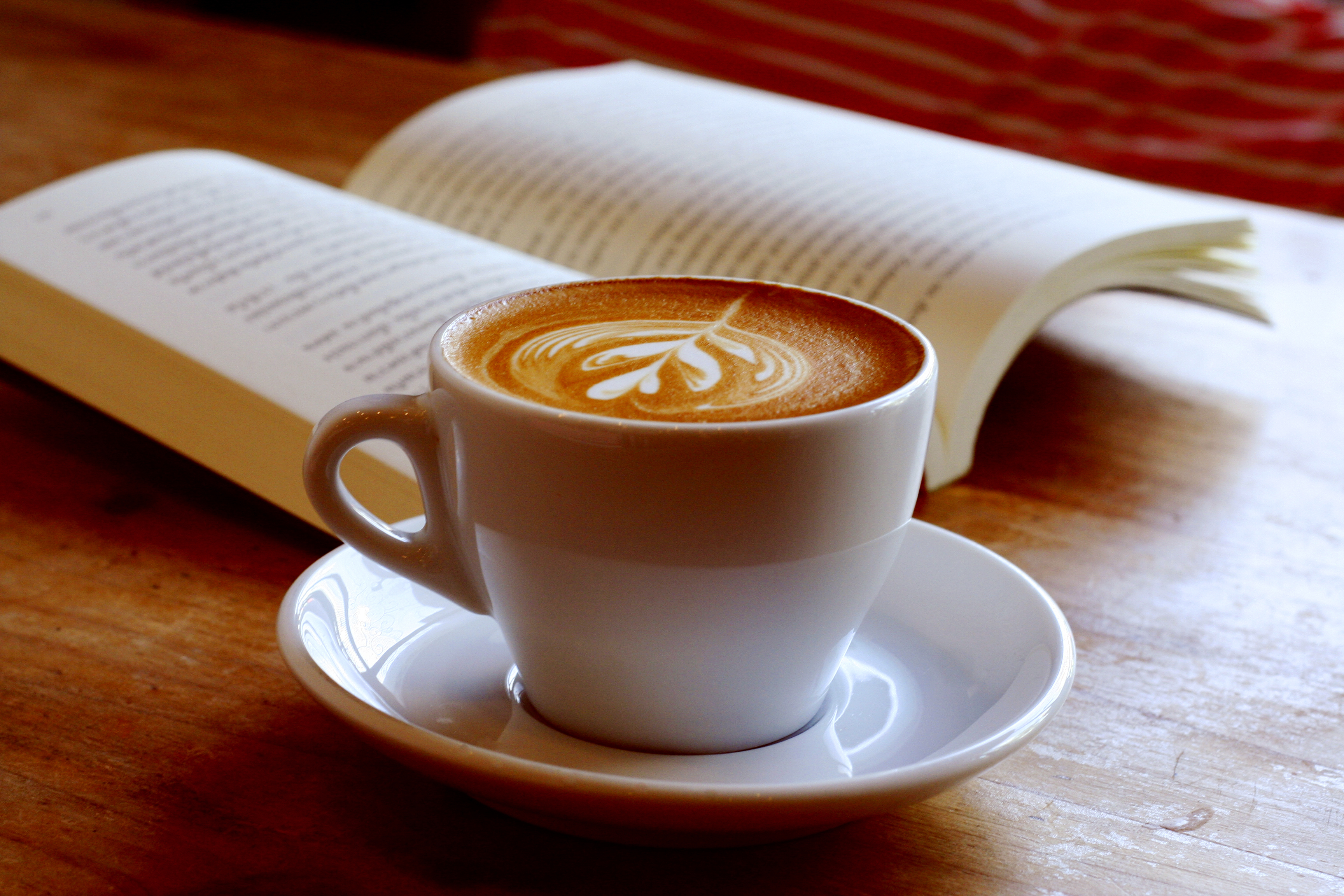 coffee and book