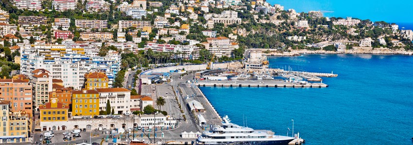 Port of Nice. France. Seascape. Summer day.