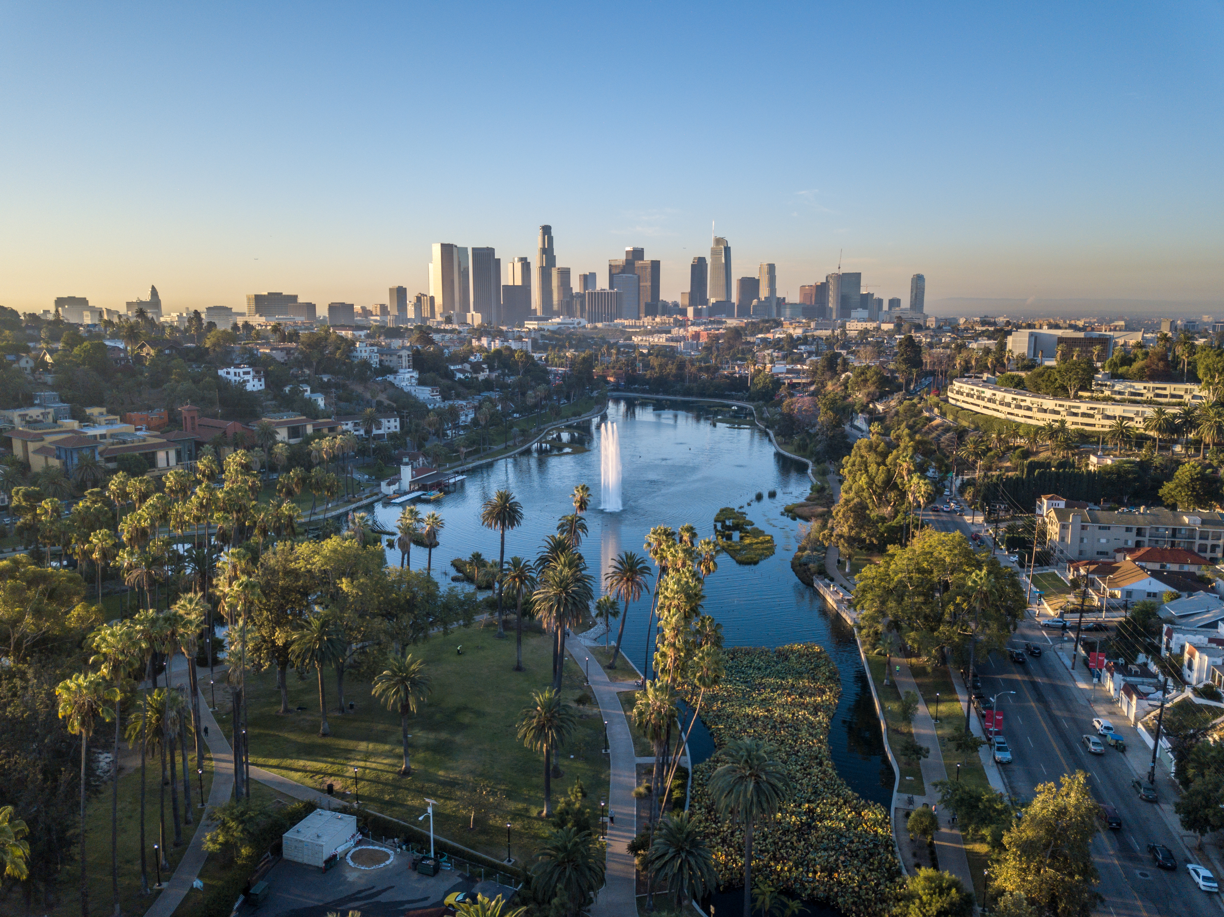 View on Echo Park, Los Angeles