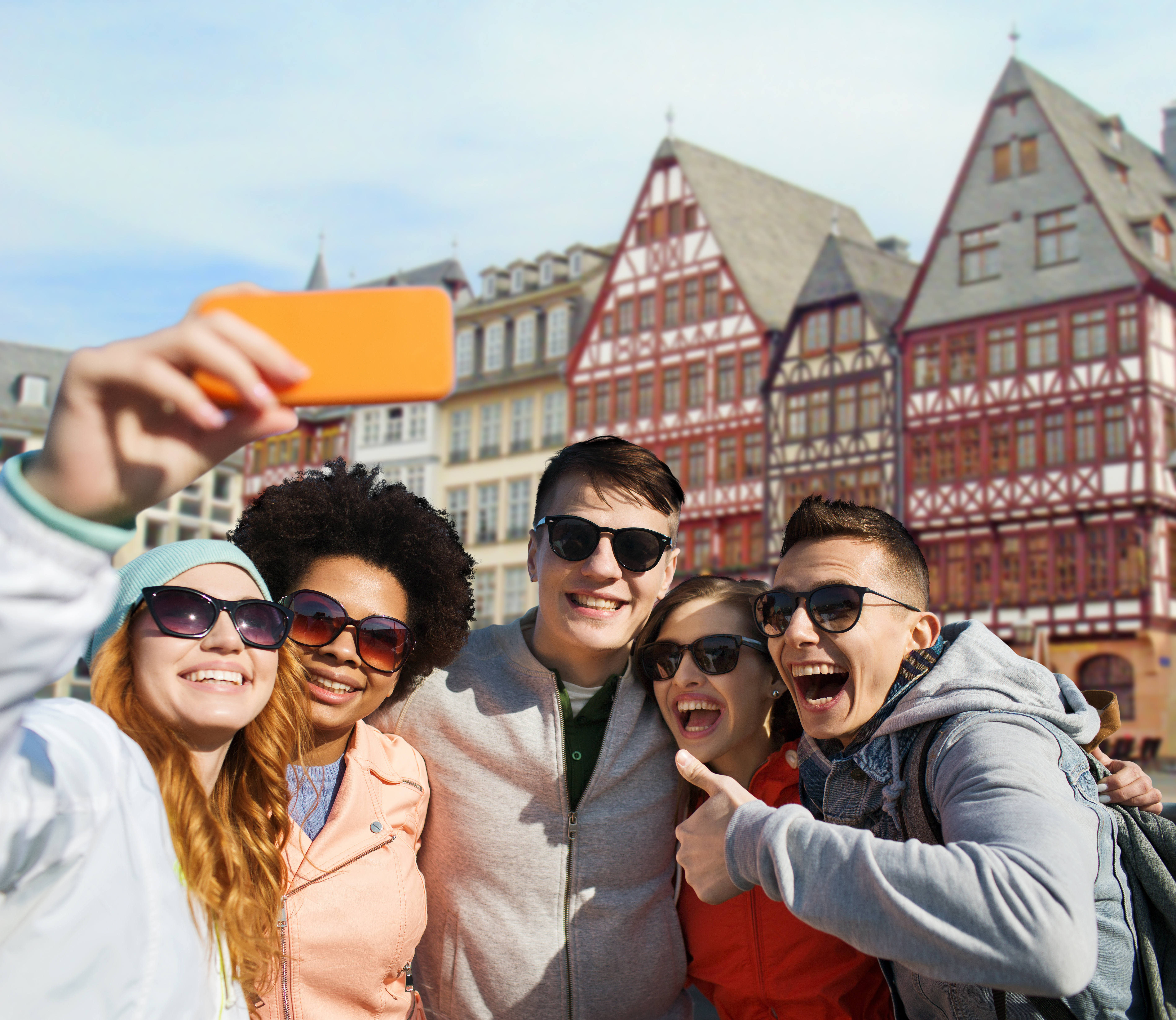 Teenagers in Frankfurt