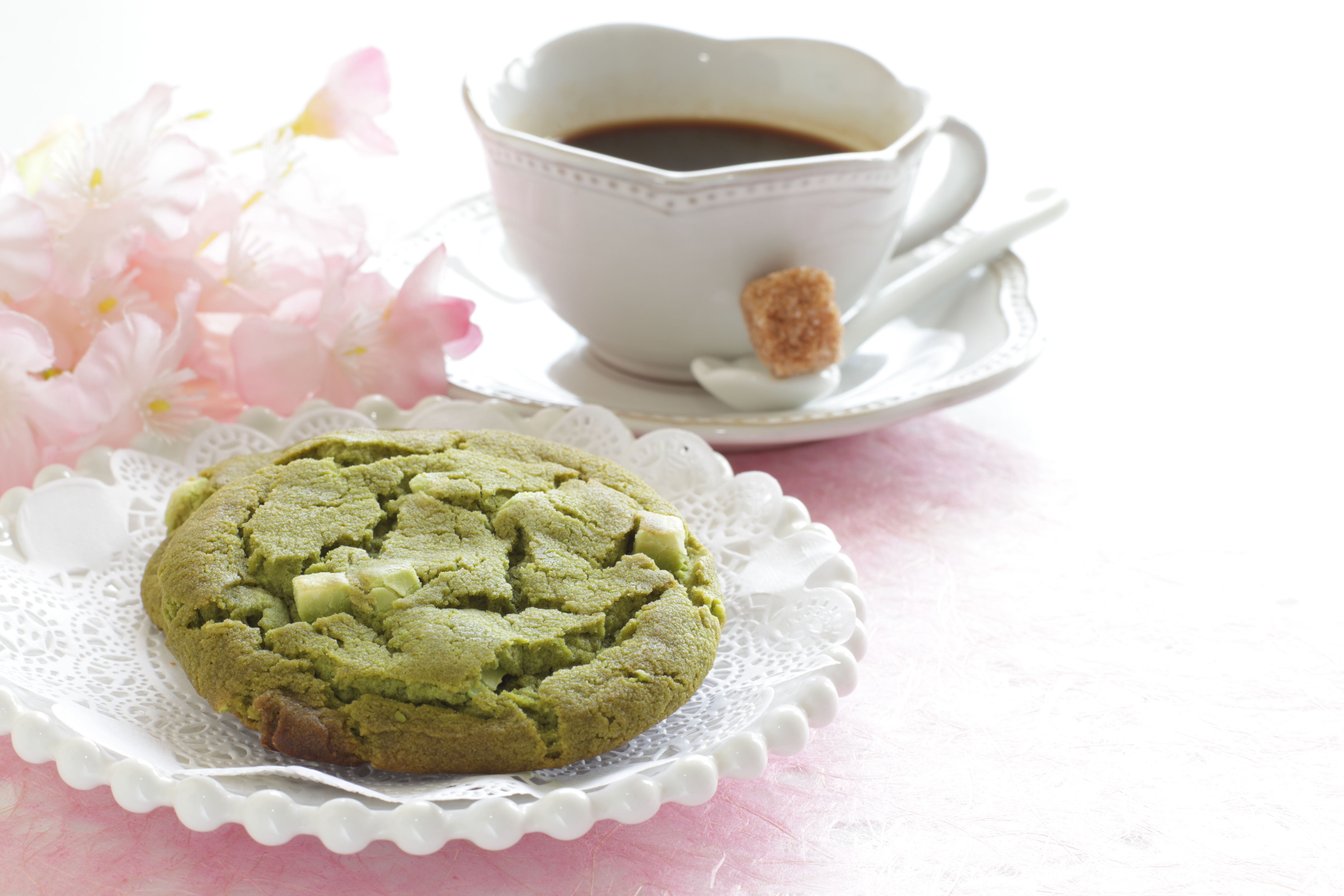 Japanese green tea and white chocolate cookie