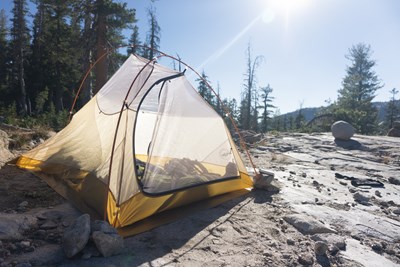 Tent site - amyelizabethroutt / Shutterstock.com