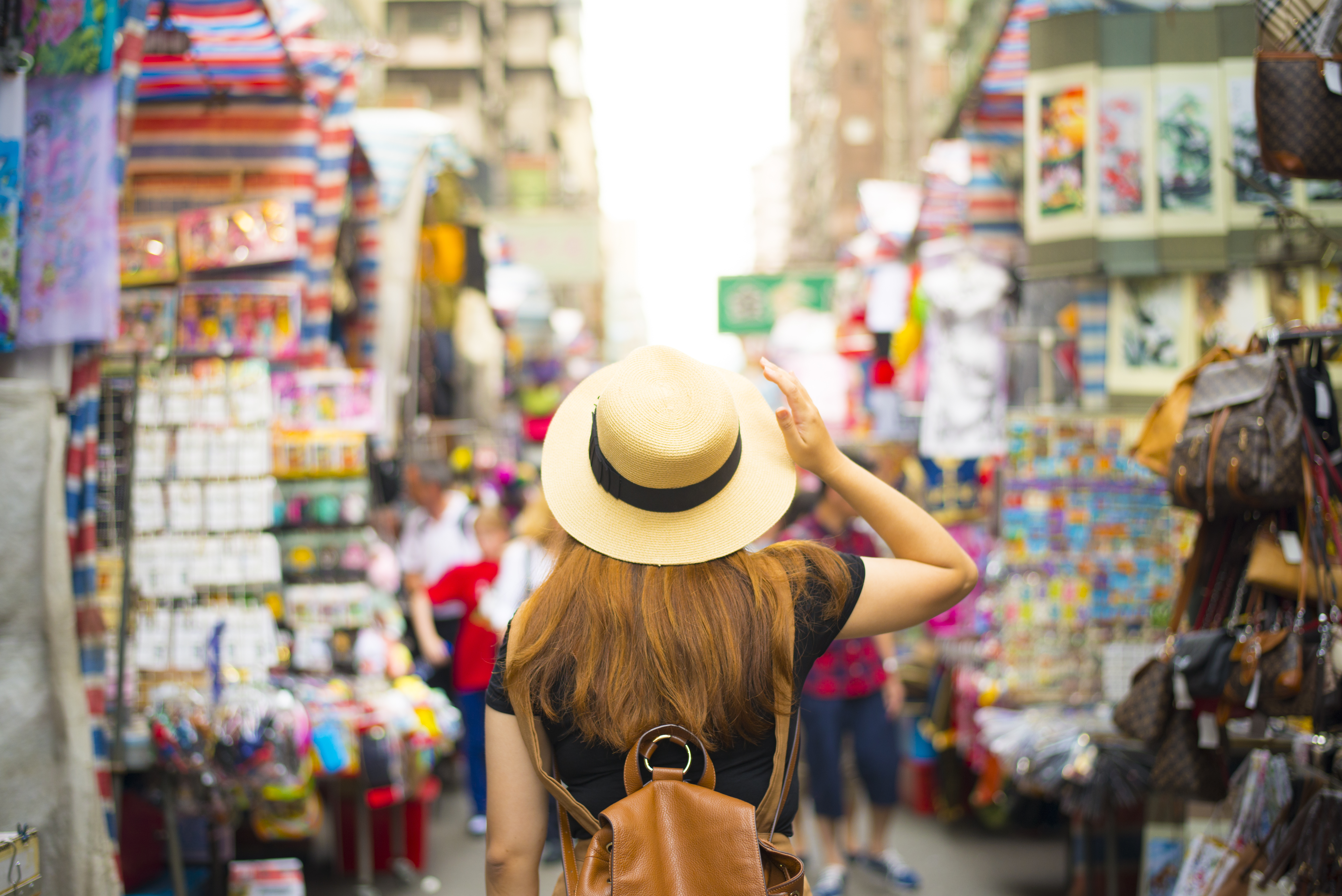 Tourist is visiting at Mongkok in Hong Kong.