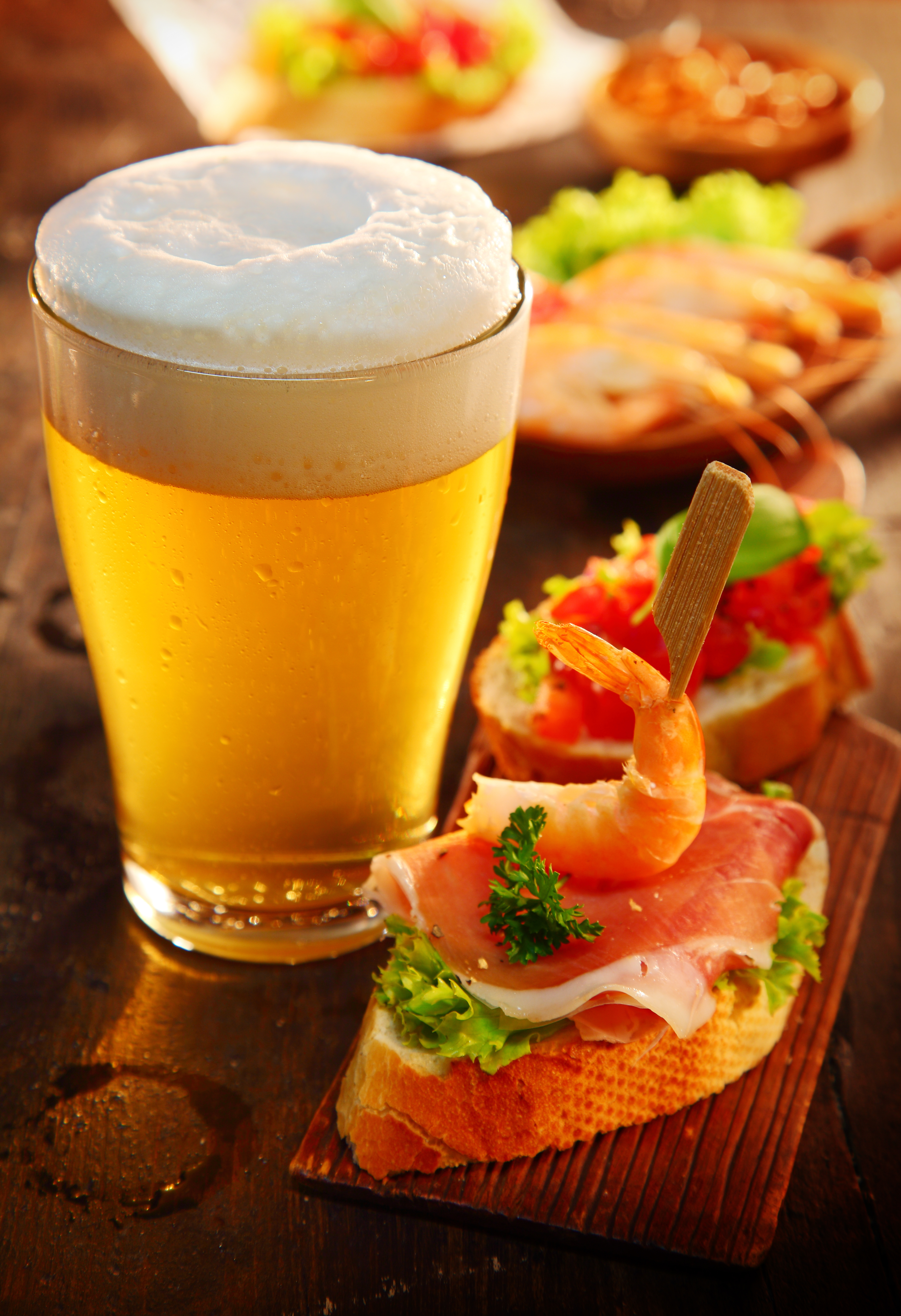 beer and tapas