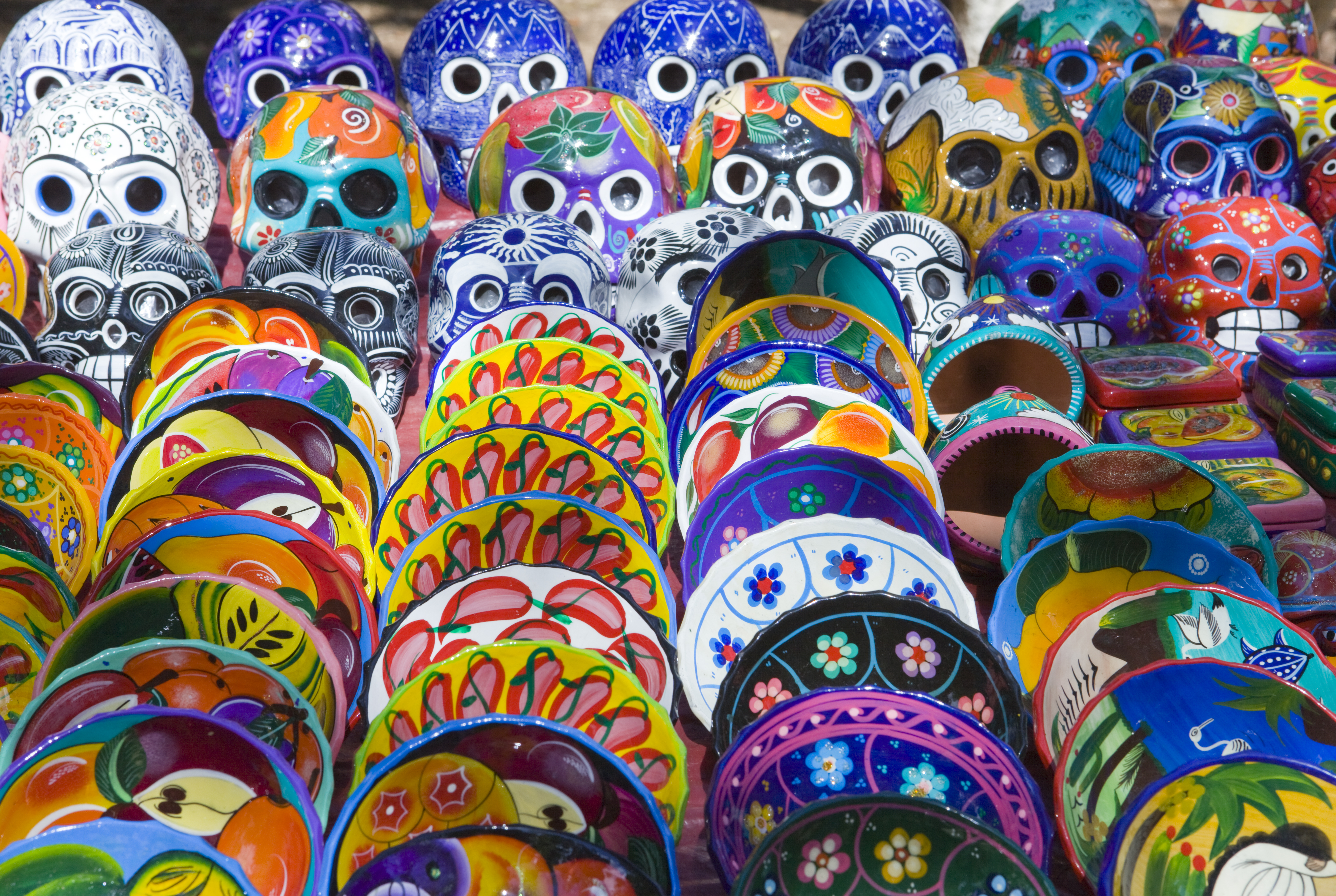 Colorful Mexican souvenirs