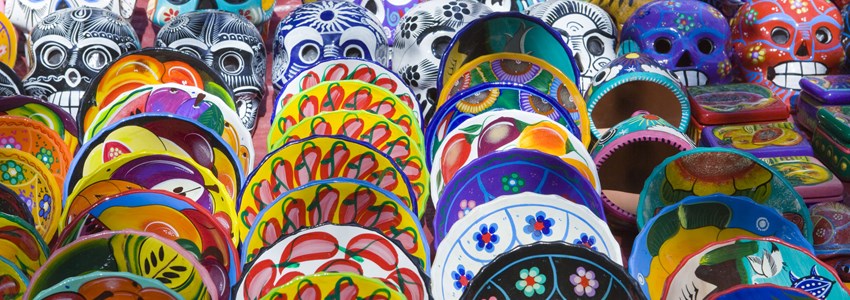 Colorful Mexican souvenirs