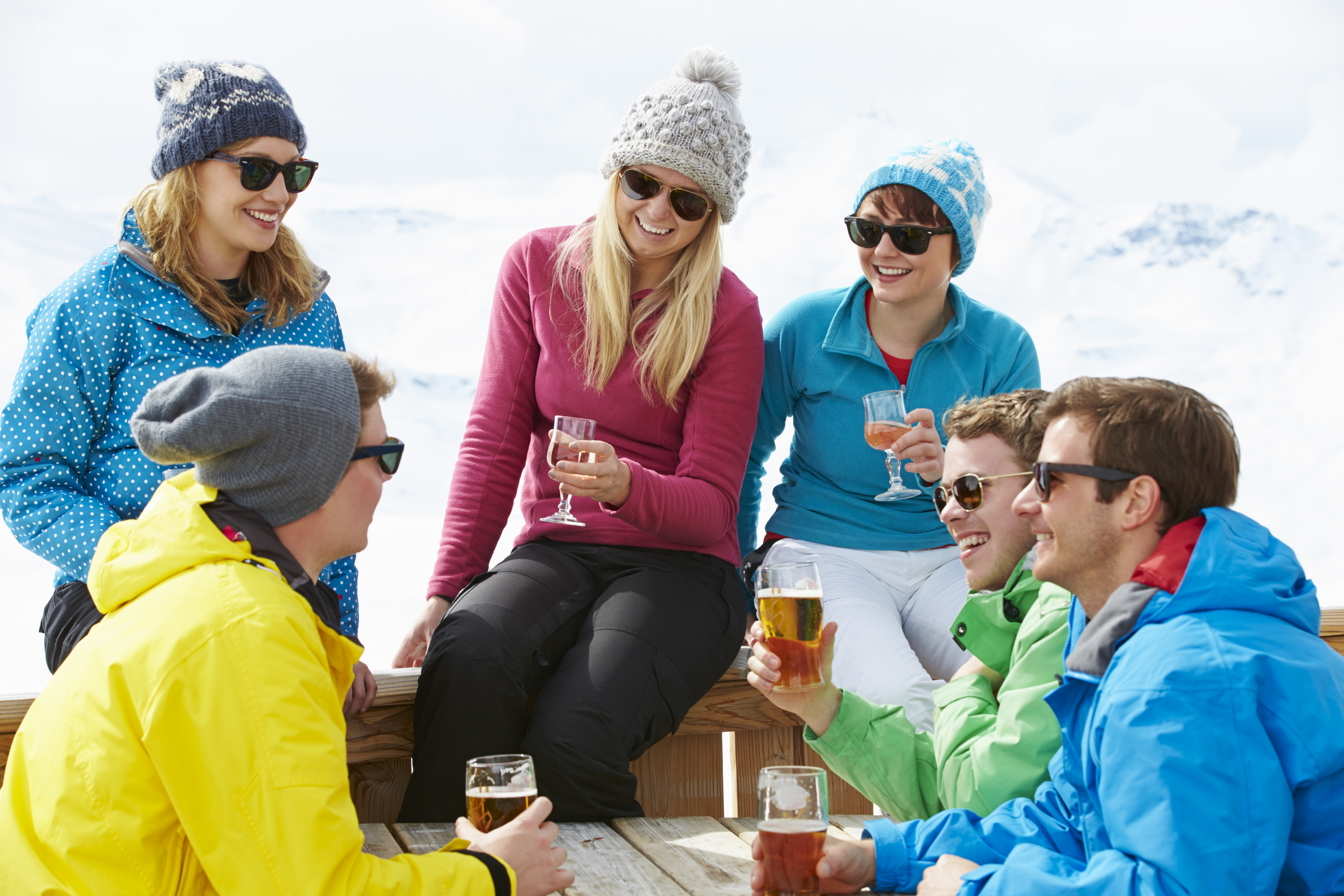 friends drinking together