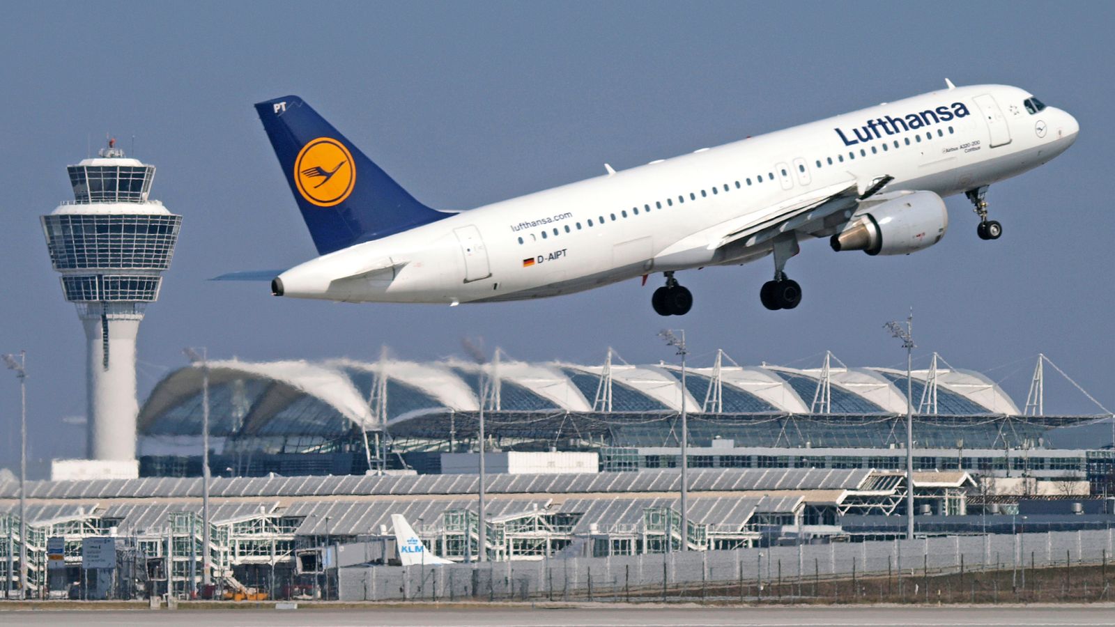 Plane Taking off at Munich Airport