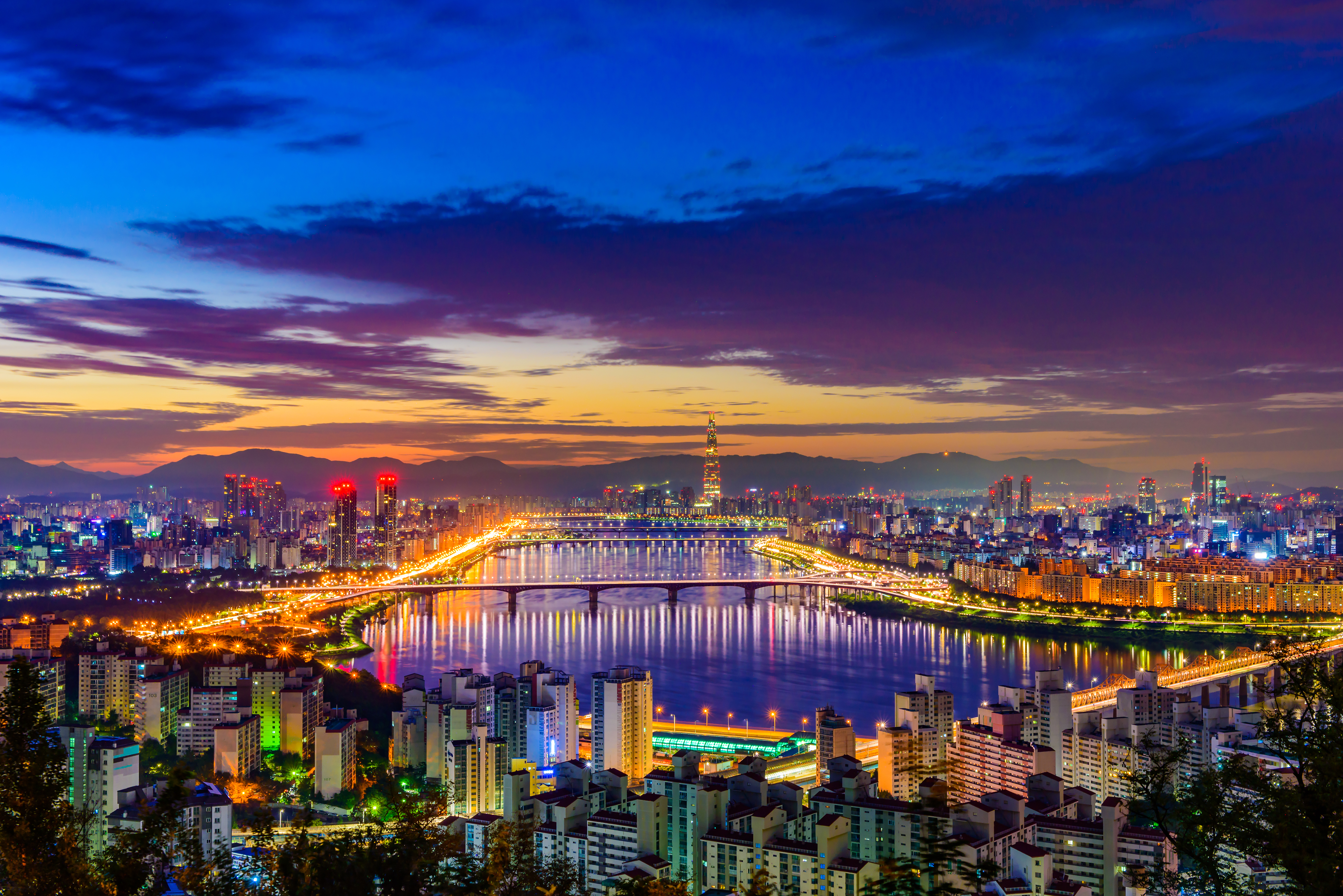 Seoul city skyline