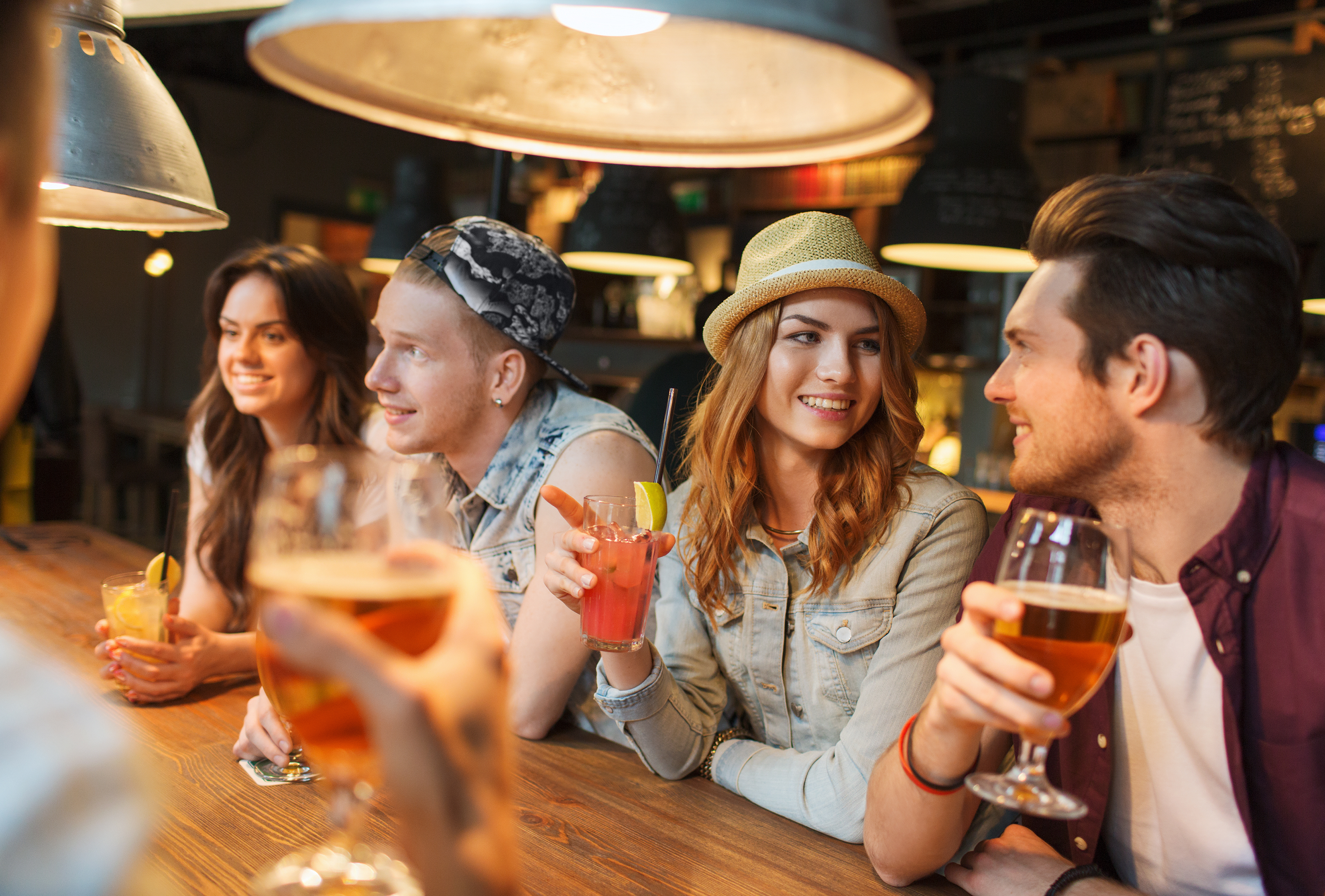 People in a bar