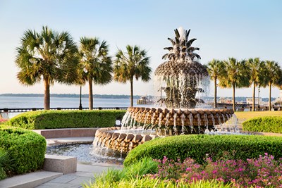 Charleston Pineapple Fountain - Charleston Area CVB